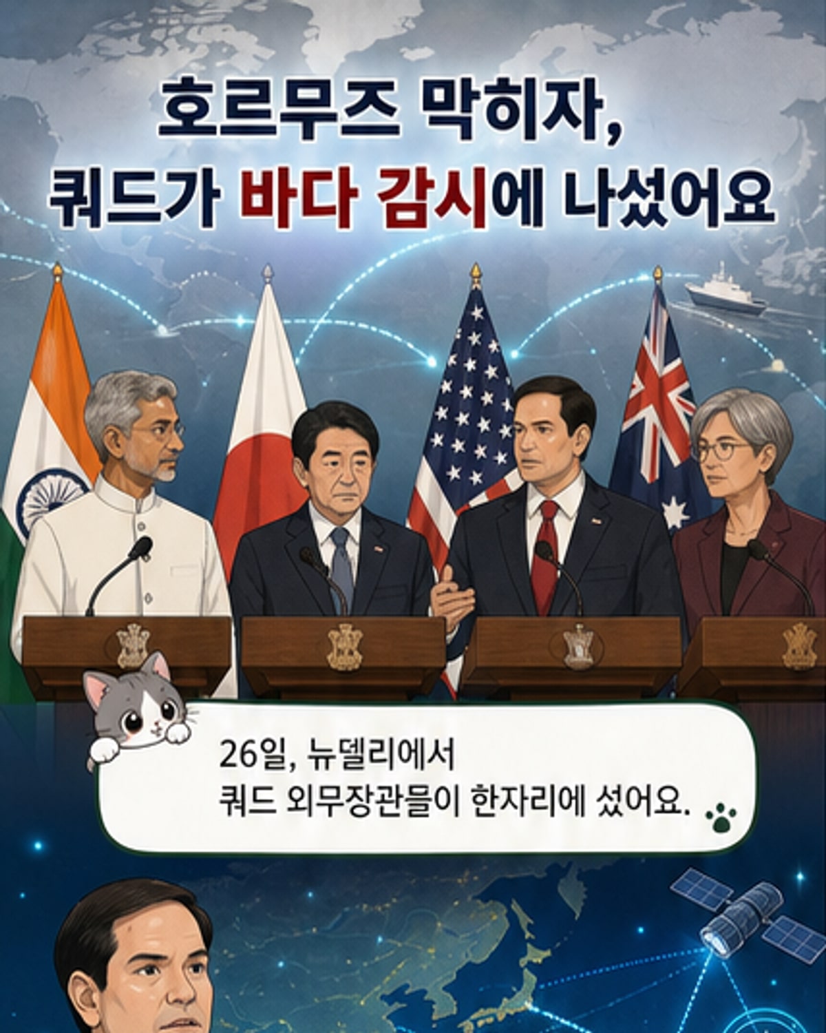 쿼드, 인도·태평양 해양감시망 확대