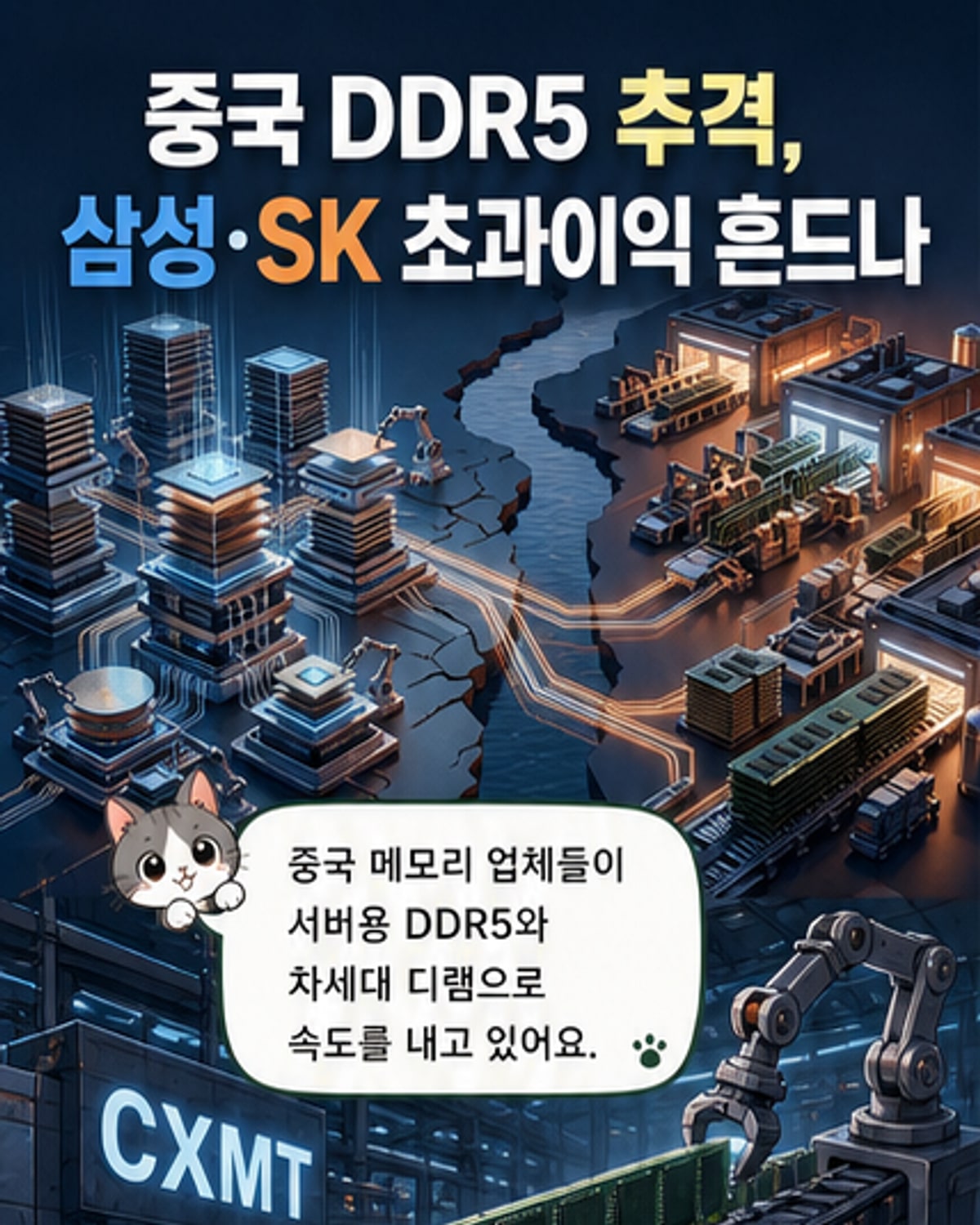 중국 디램, 한국 초과이익 흔든다