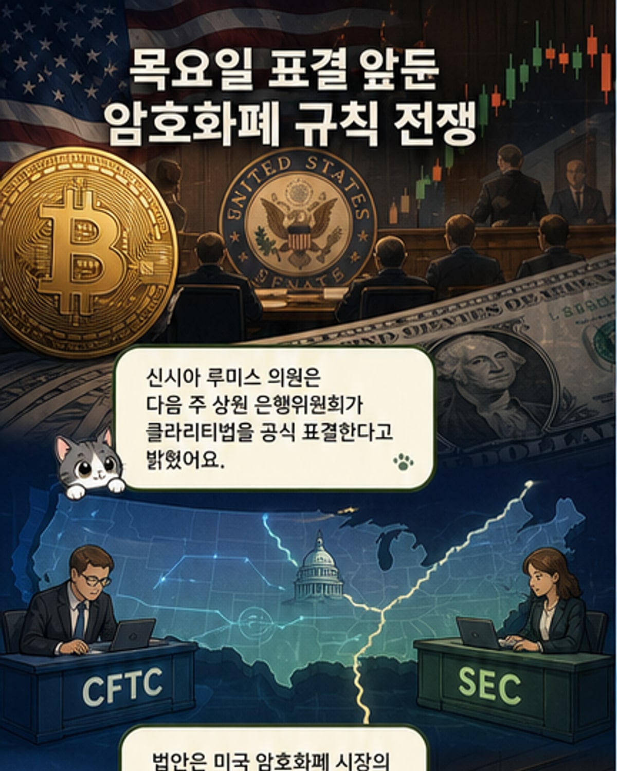 미 상원, 암호화폐 법안 표결 임박