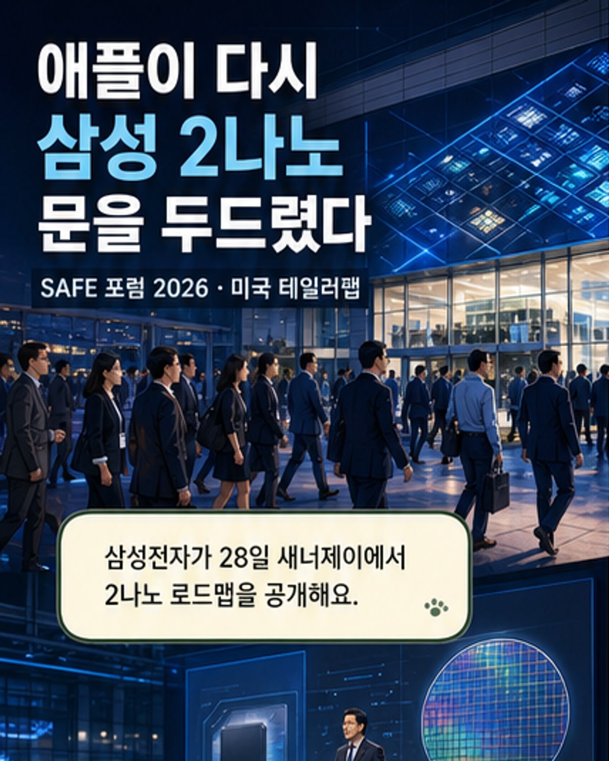 애플, 삼성 2나노에 손짓