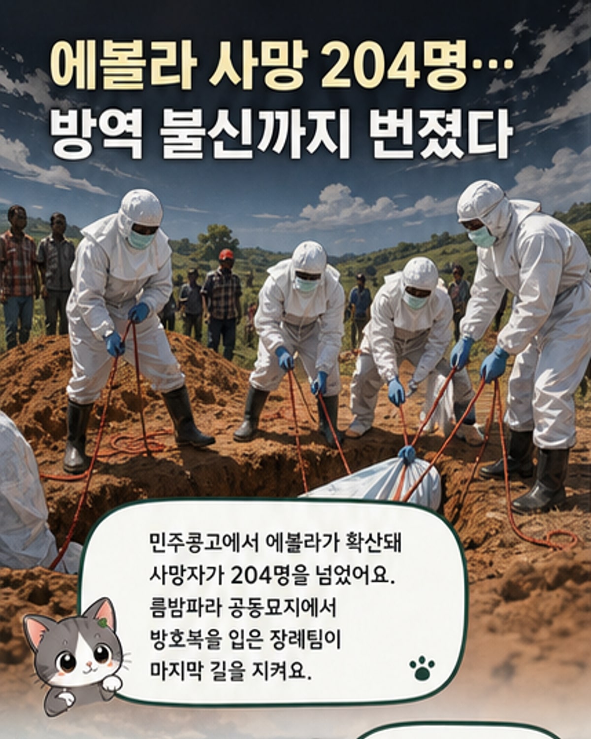 에볼라 사망자 200명 돌파…민주콩고 공포 확산