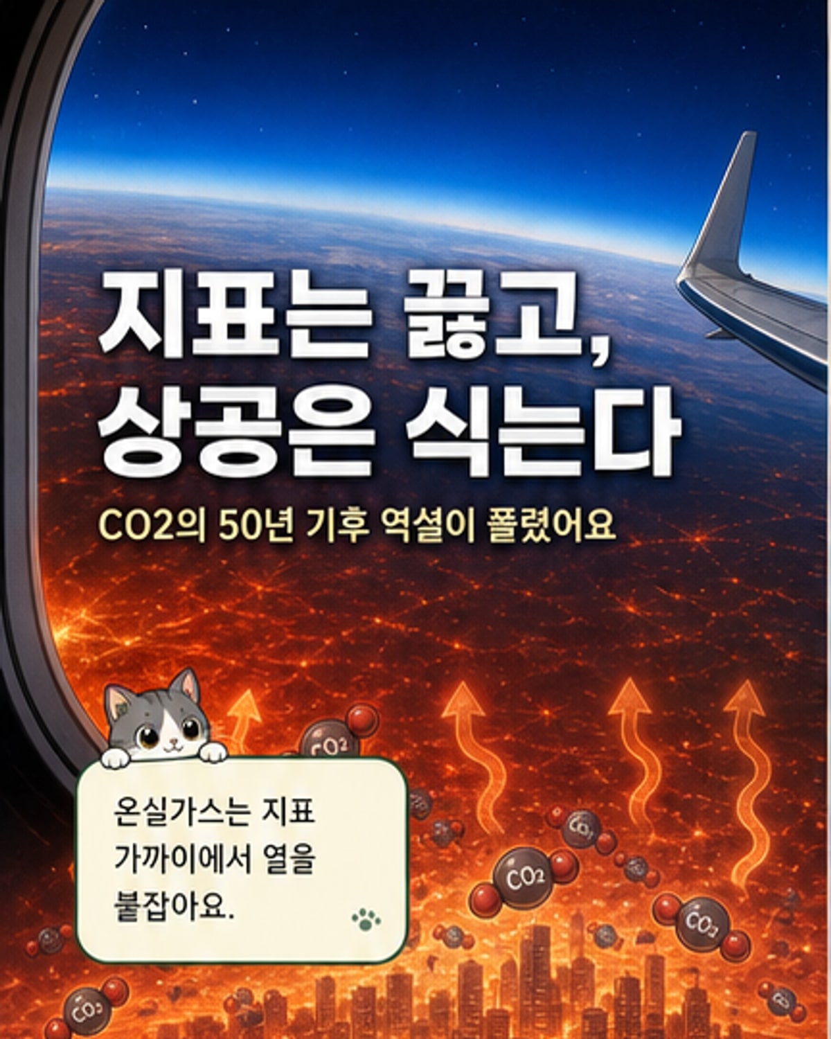지표는 뜨거운데 상공은 차가운 이유