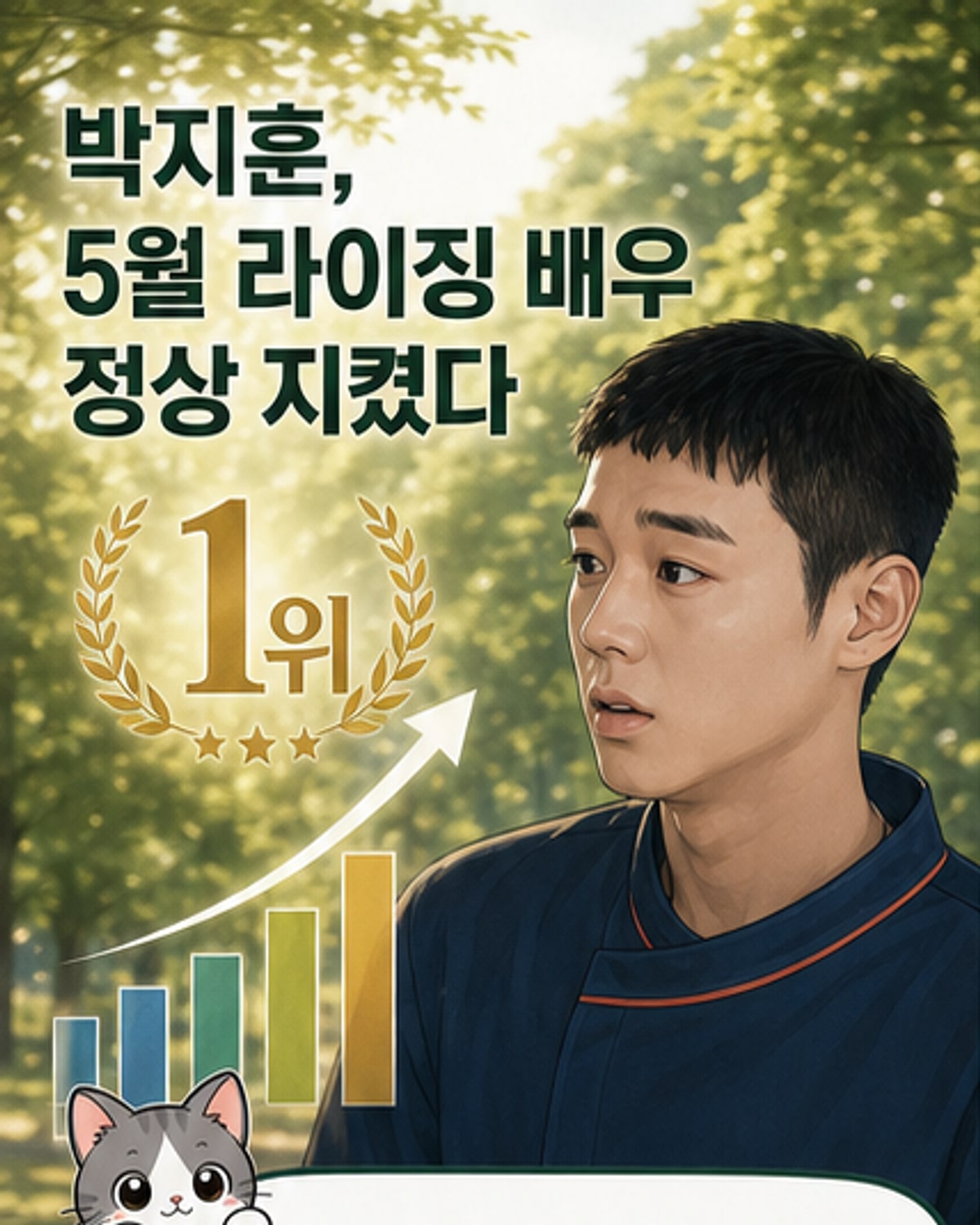 박지훈, 라이징 배우 1위