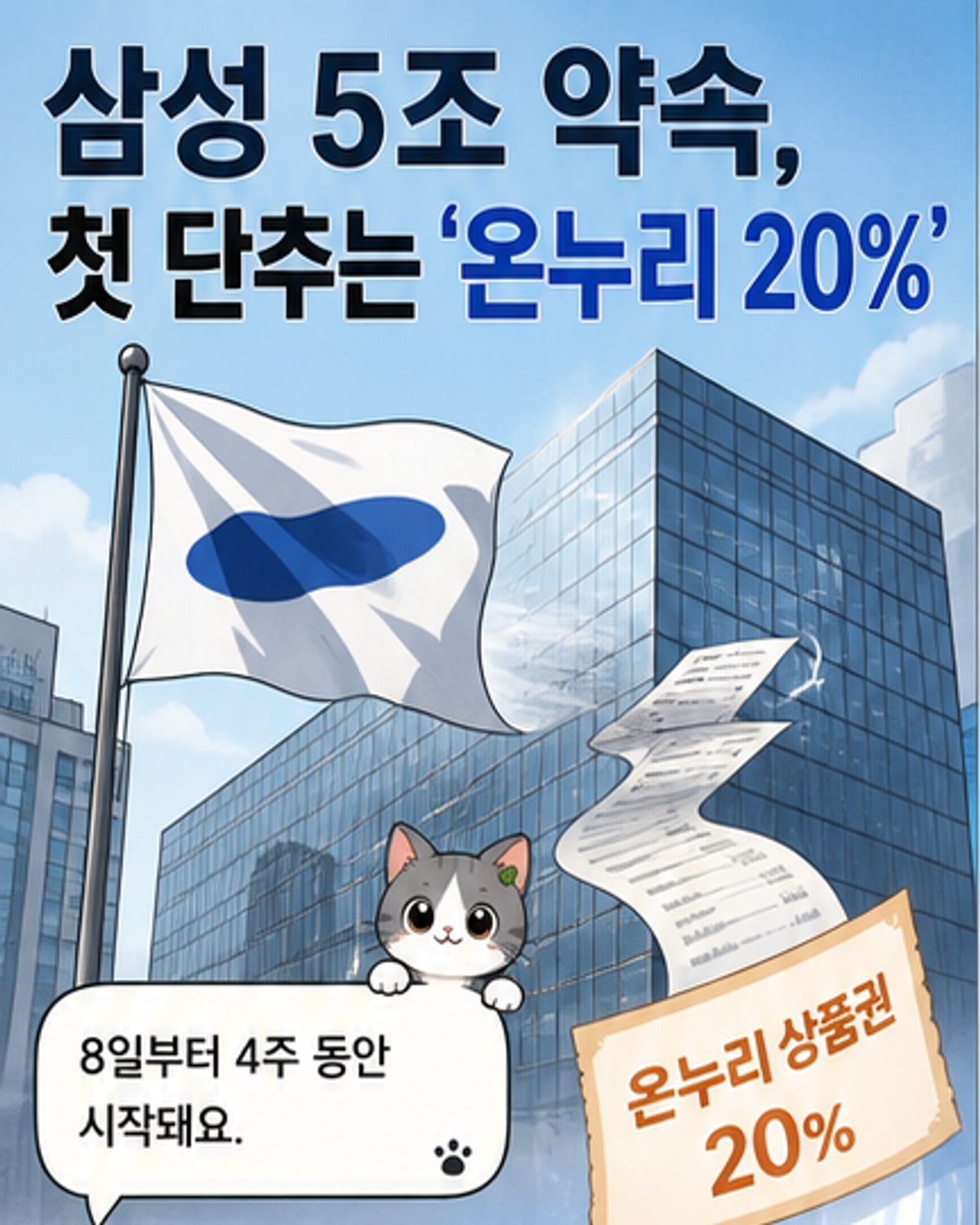 삼성전자, 구매금액 20%를 온누리상품권으로