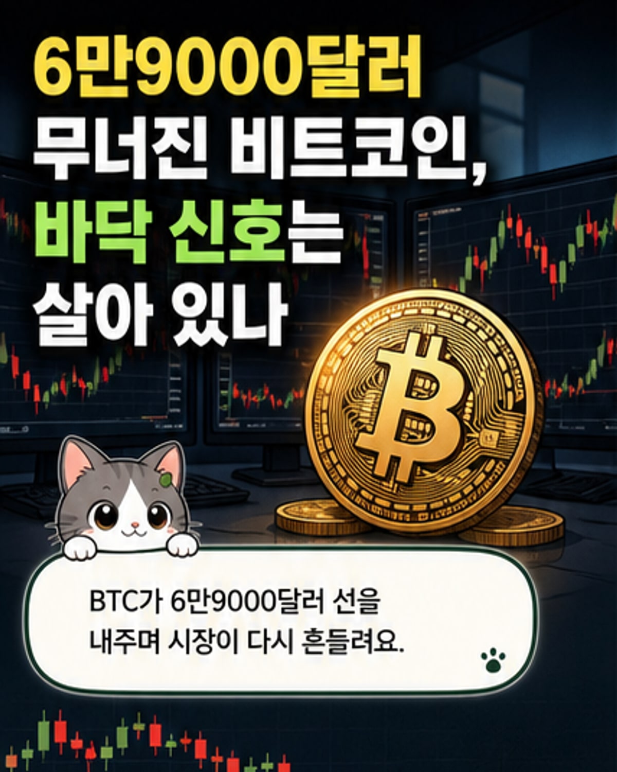 비트코인, 6만9000달러 붕괴