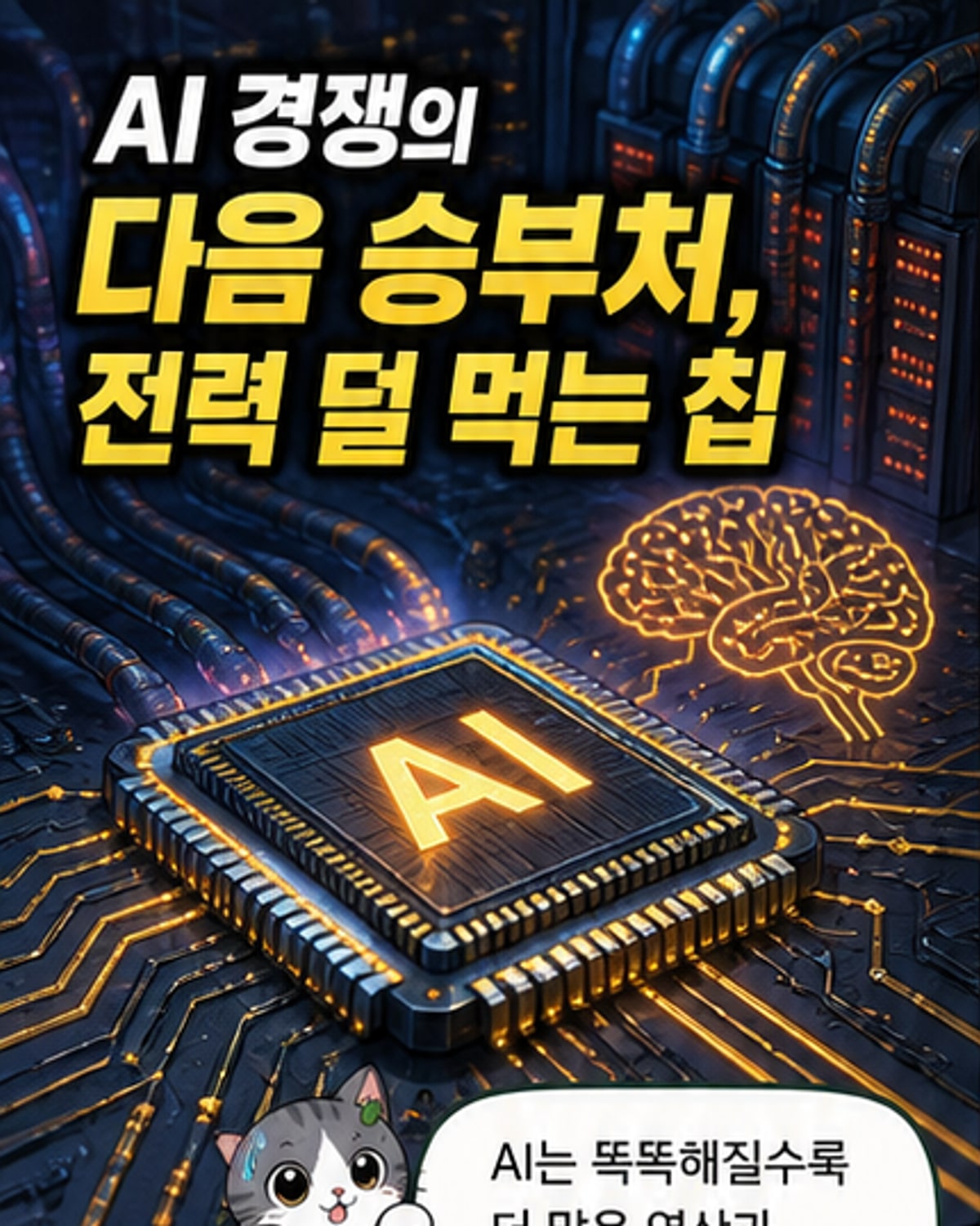 AI칩, 뇌처럼 적은 전력에 더 많은 연산