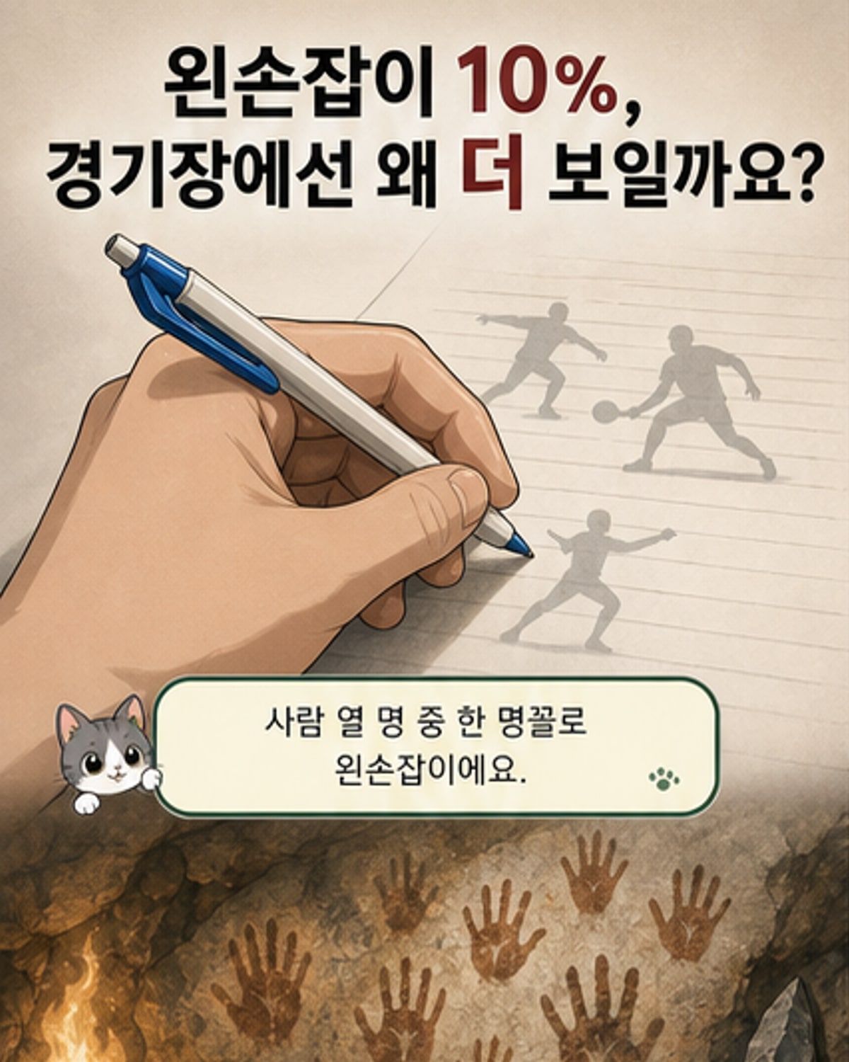 운동선수엔 왼손잡이가 유리한 이유