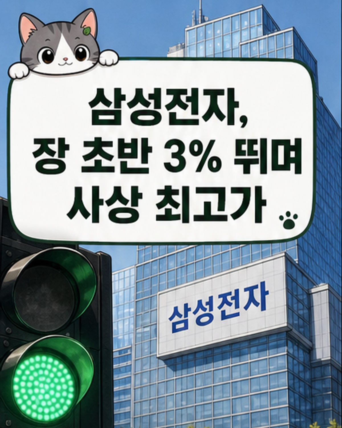 삼성전자, 사상 최고가 경신