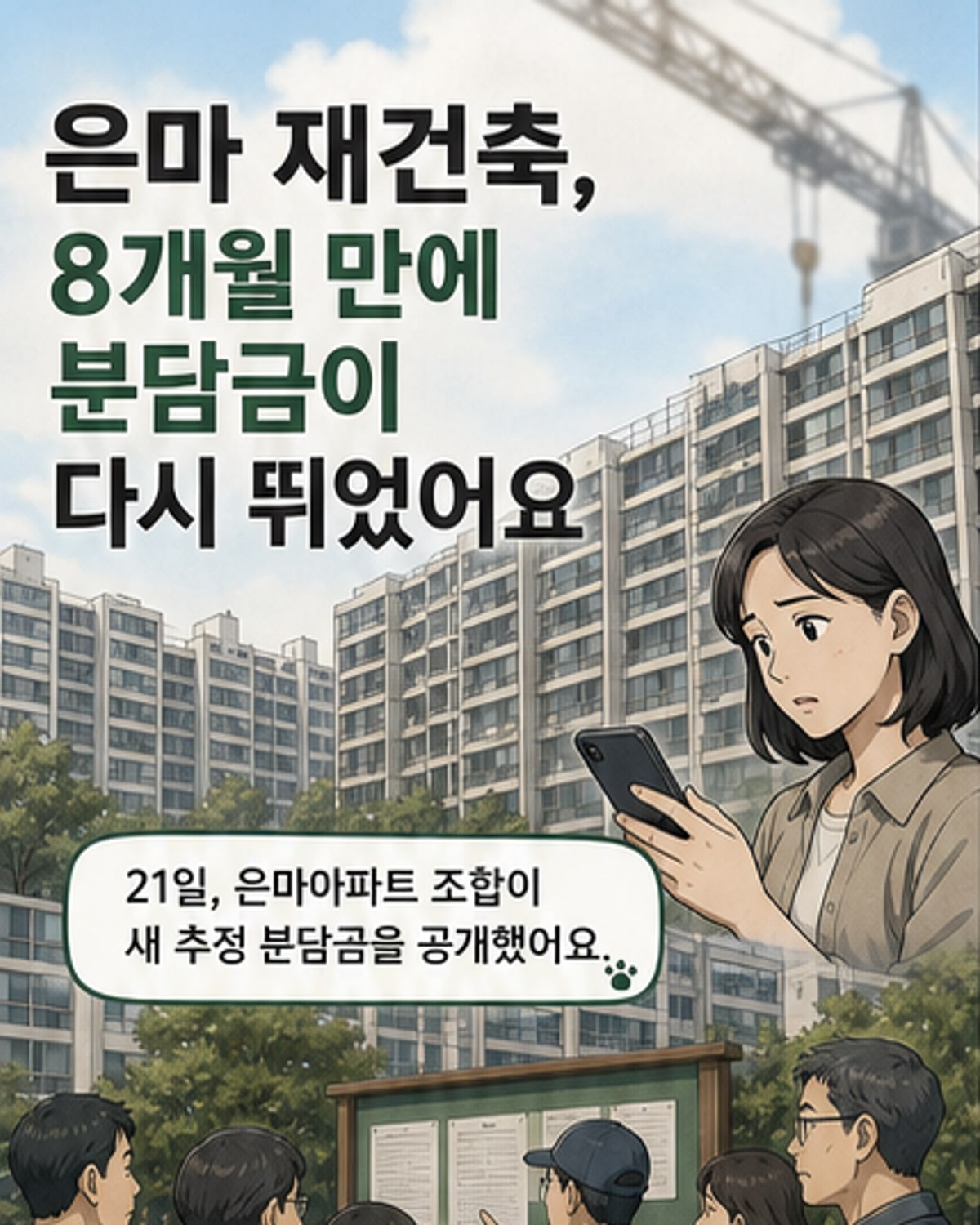 은마아파트 재건축, 1년 만에 분담금 2~3억↑
