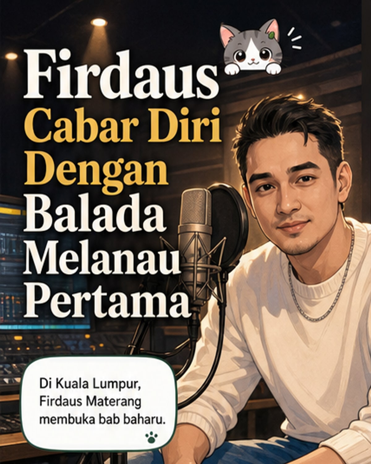 Penyanyi Firdaus Materang mempersembahkan lagu baru berbahasa Melanau, 'Labik Sunai Nyawah', dengan latar budaya Sarawak.