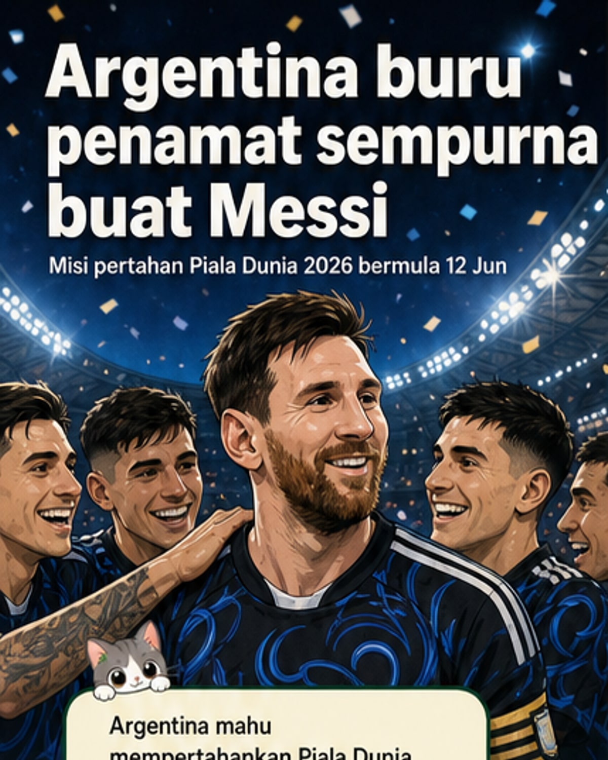 Argentina mahu hadiahkan penamat sempurna buat Messi