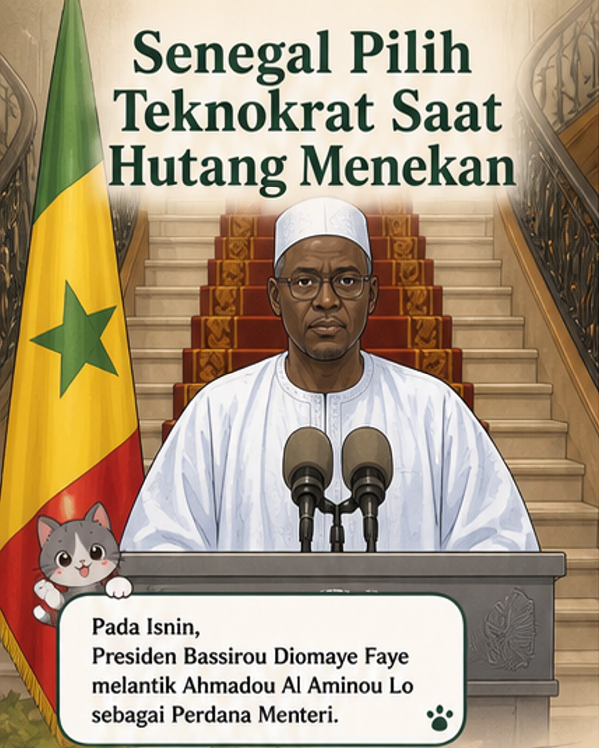 Ahmadou Al Aminou Lo dilantik Perdana Menteri Senegal