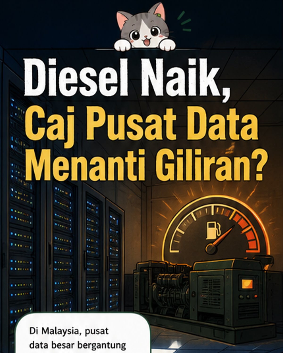 Pusat Data Hadapi Kenaikan Kos Diesel