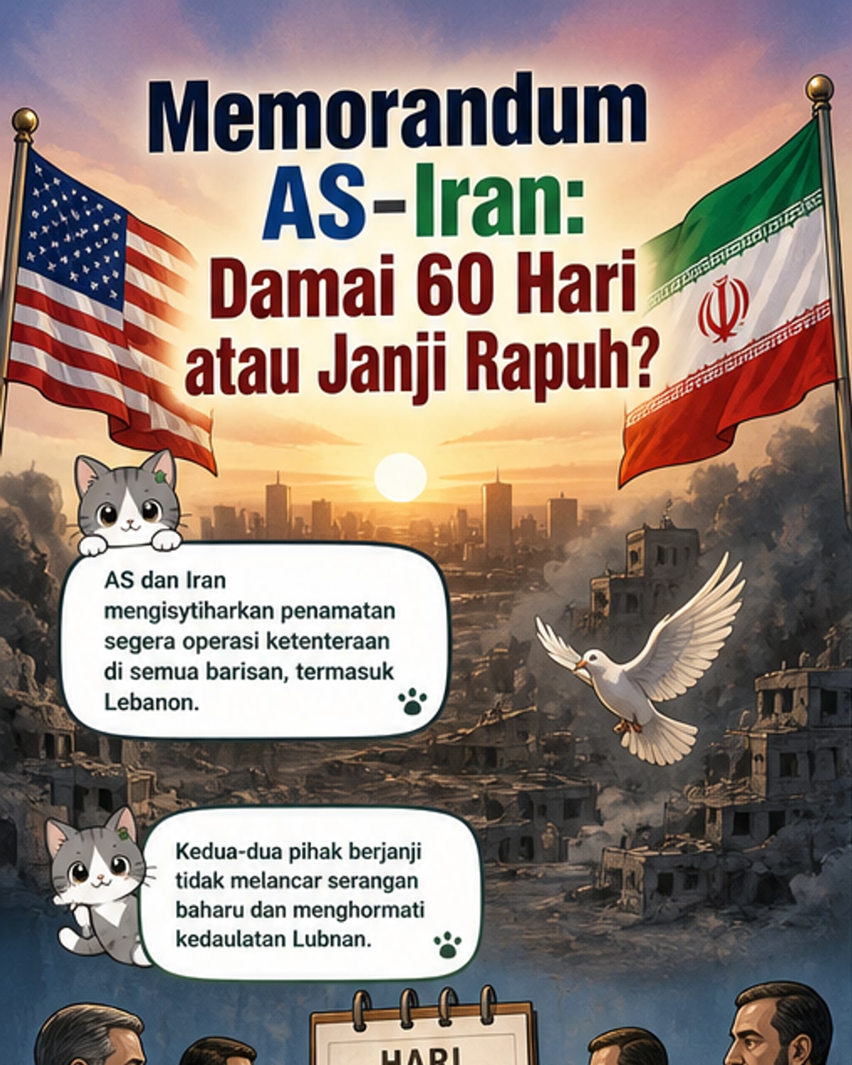 AS-Iran Tandatangan Memo Perdamaian