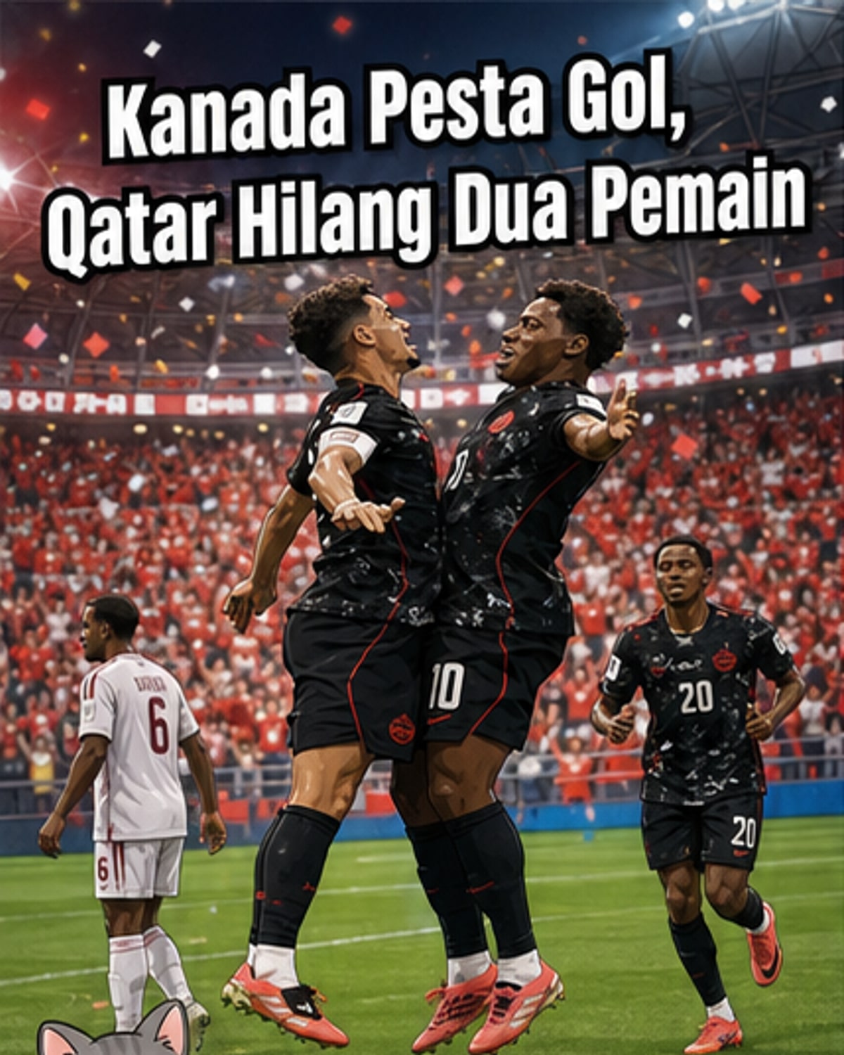 Kanada 6-0 Qatar: Hatrik David