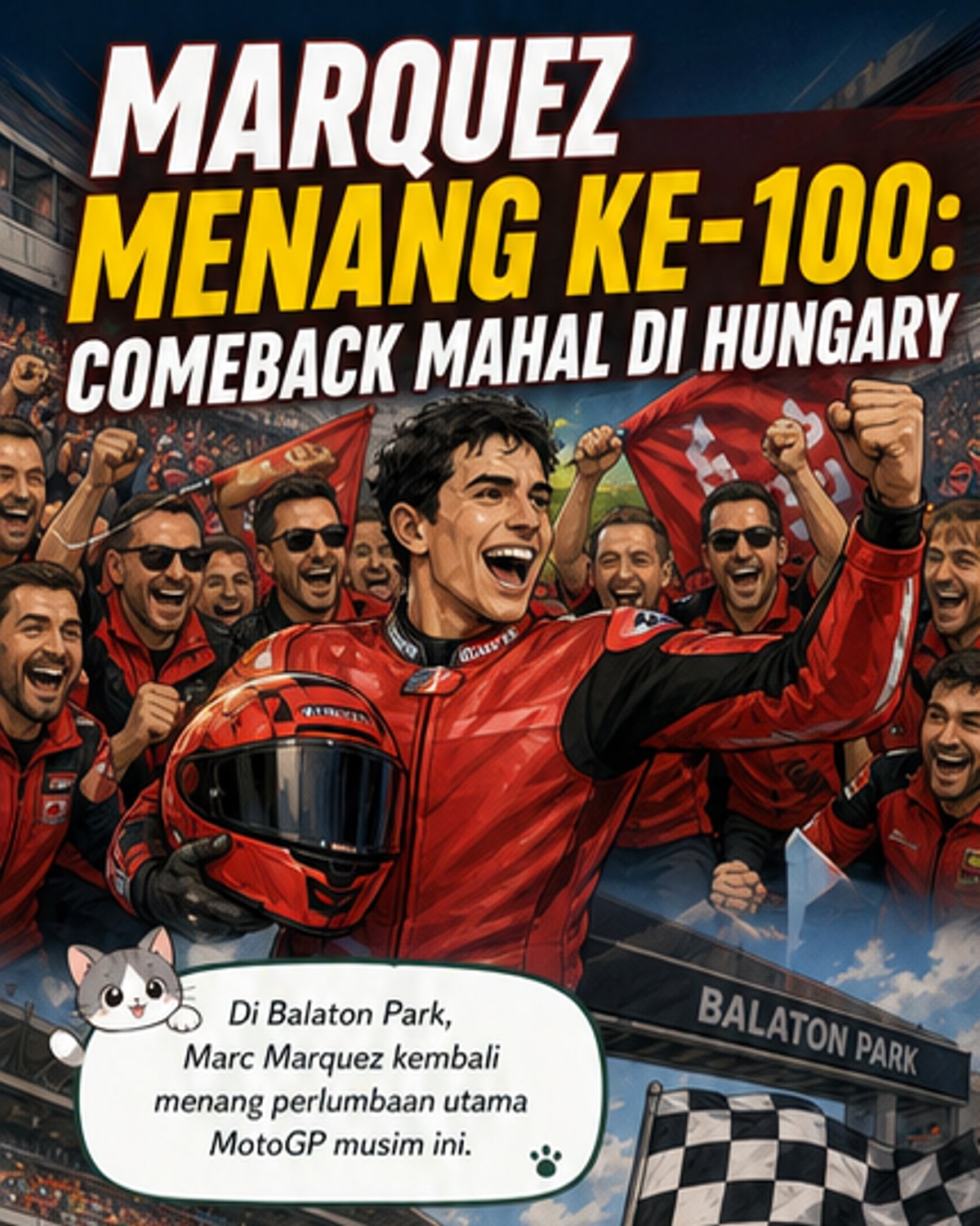 Marquez Raih Kemenangan Ke-100