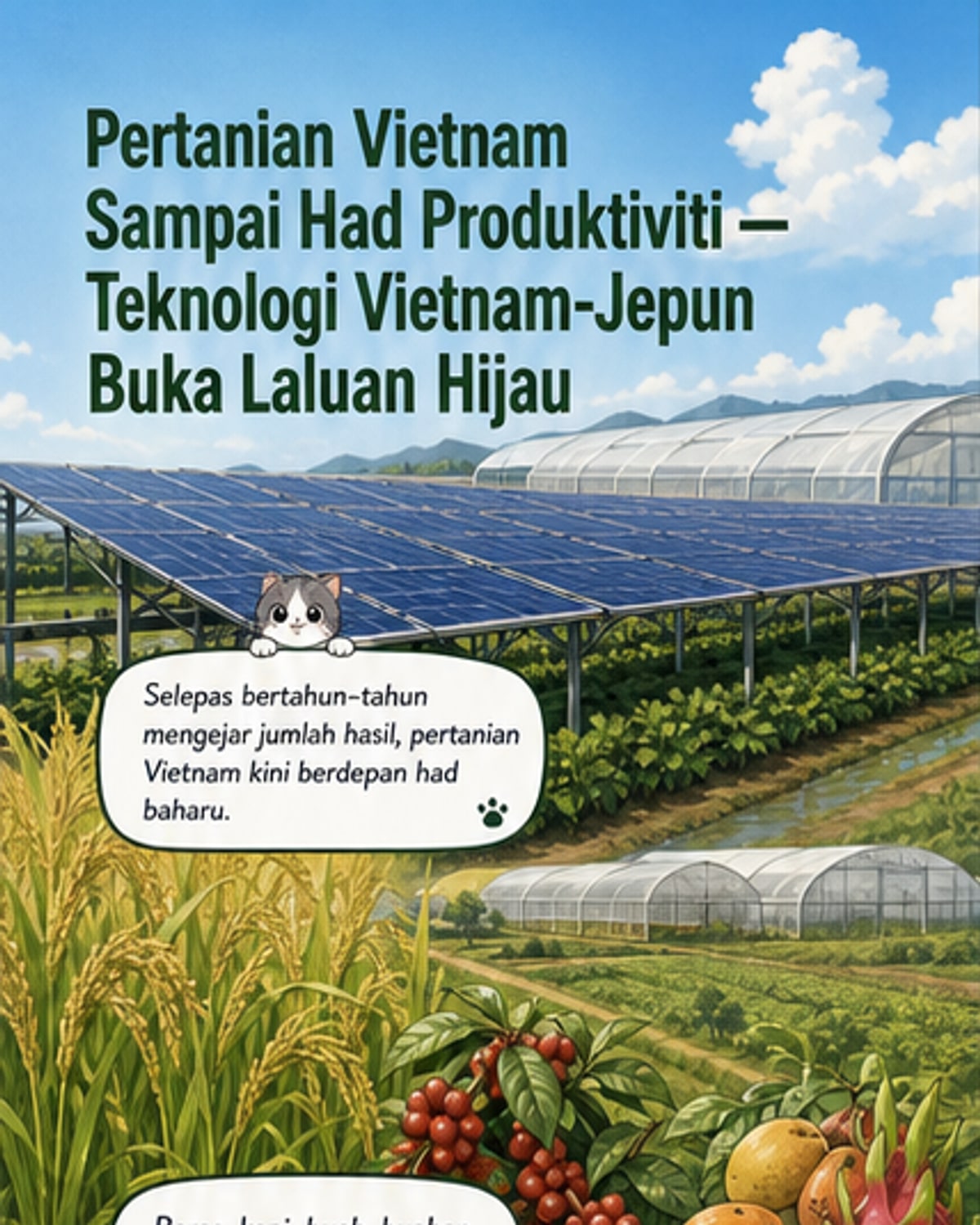 Vietnam dan Jepun bina ekosistem pertanian hijau