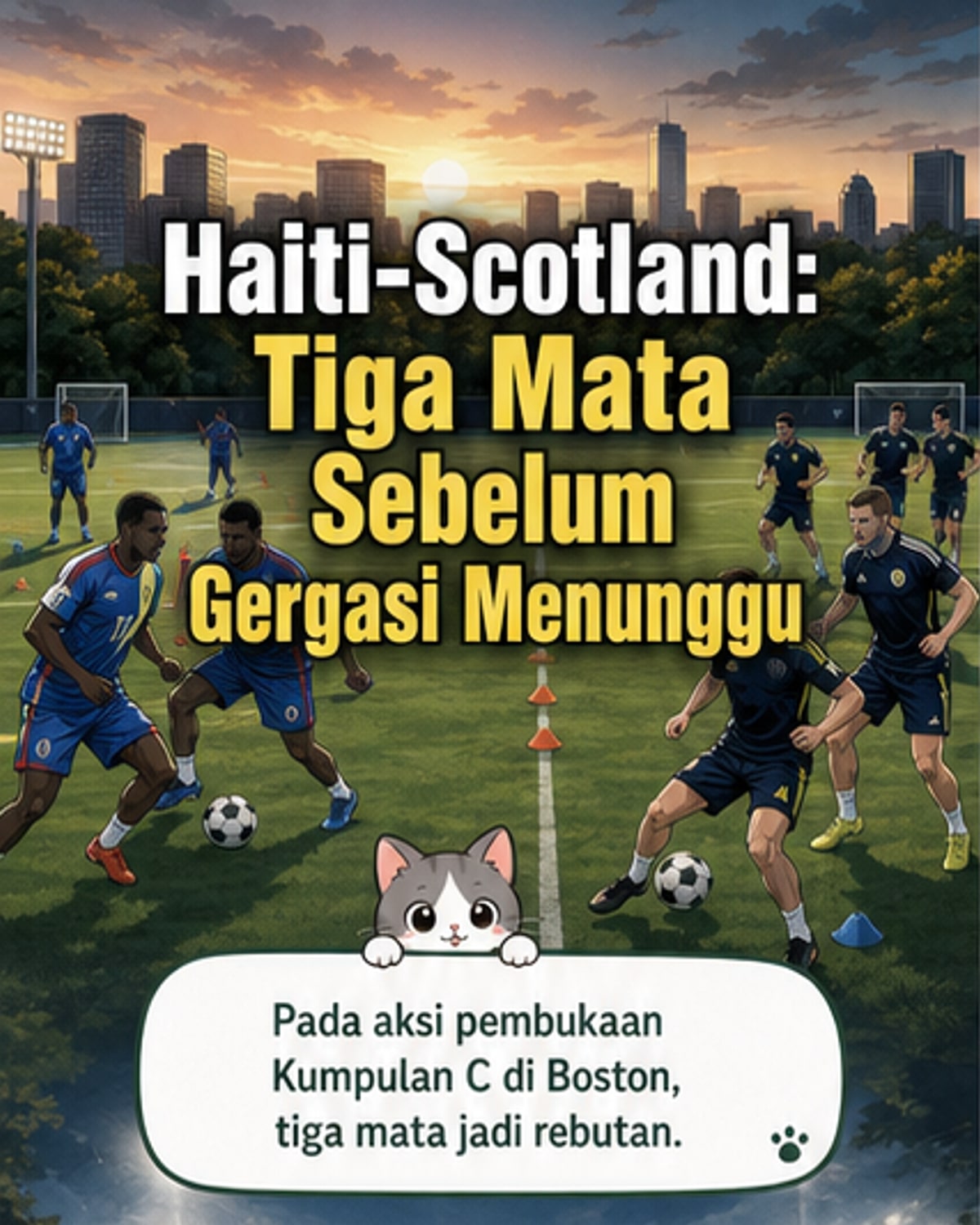 Pertarungan pembukaan penting buat Haiti, Scotland