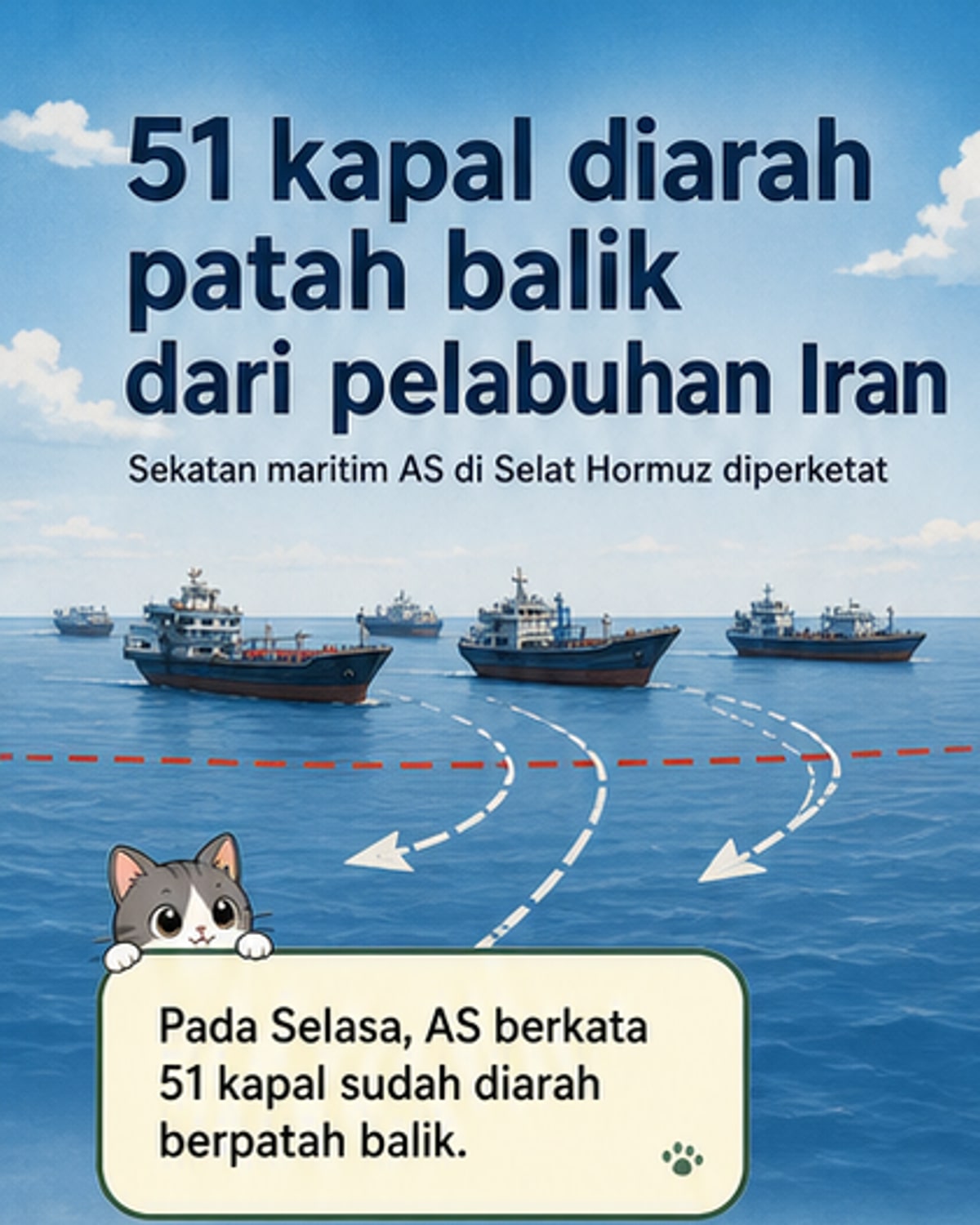 AS Sekat 51 Kapal Komersial dari Pelabuhan Iran