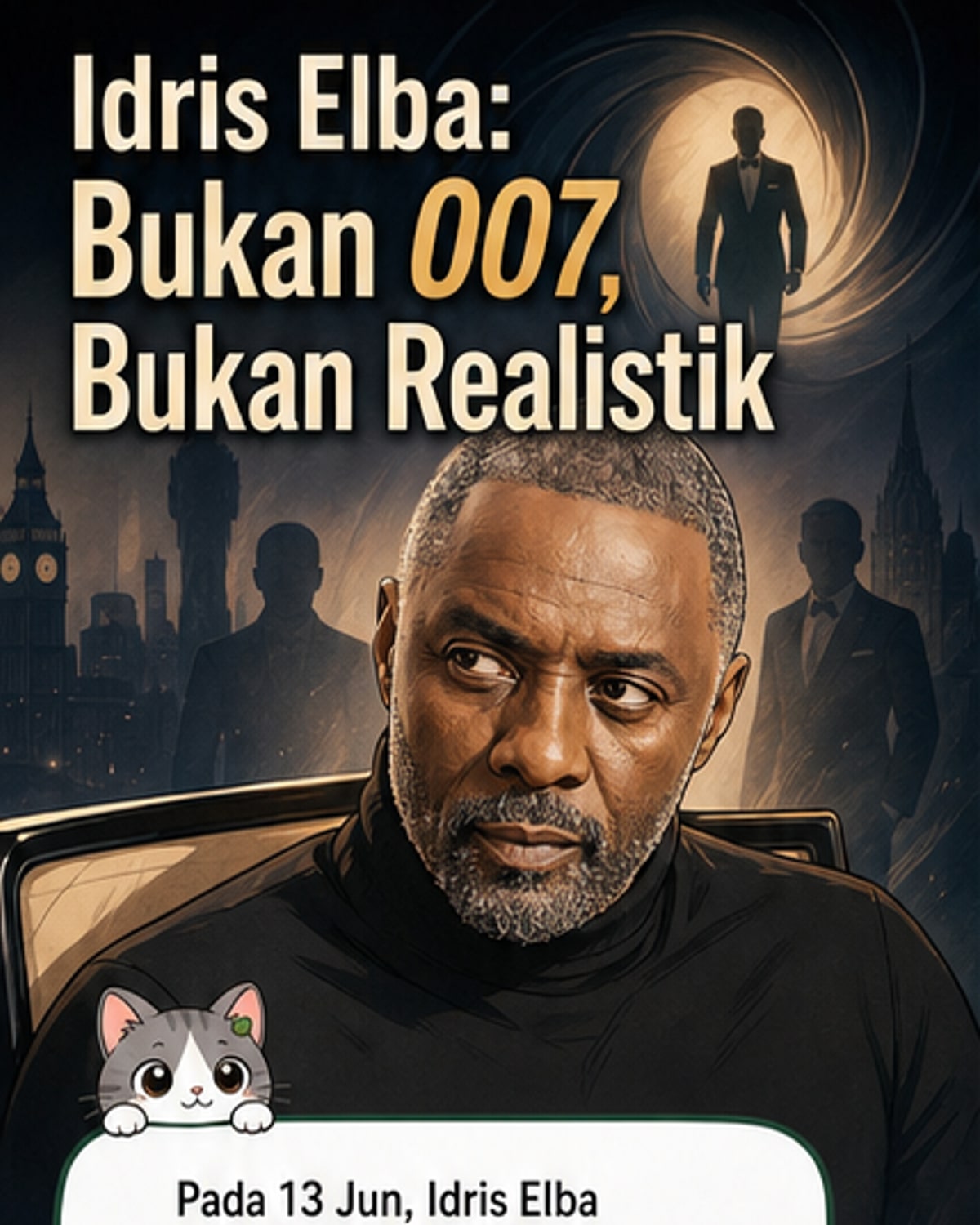 Idris Elba nafi jadi James Bond