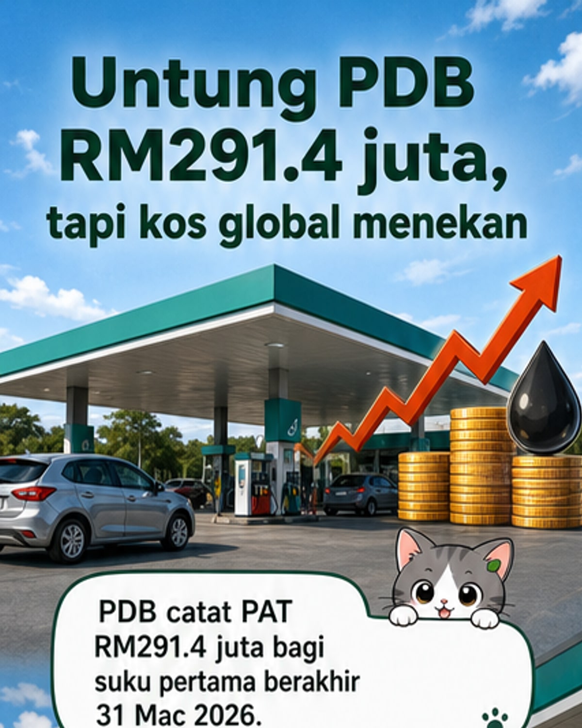 Petronas Dagangan Catat Untung RM291 Juta