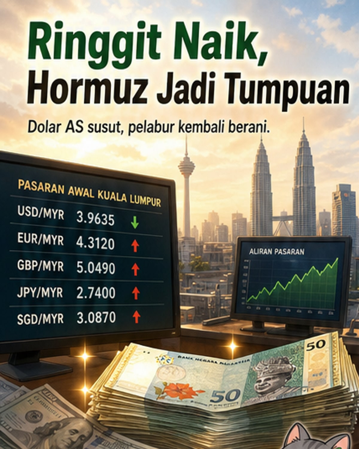 Ringgit mengukuh berbanding dolar AS