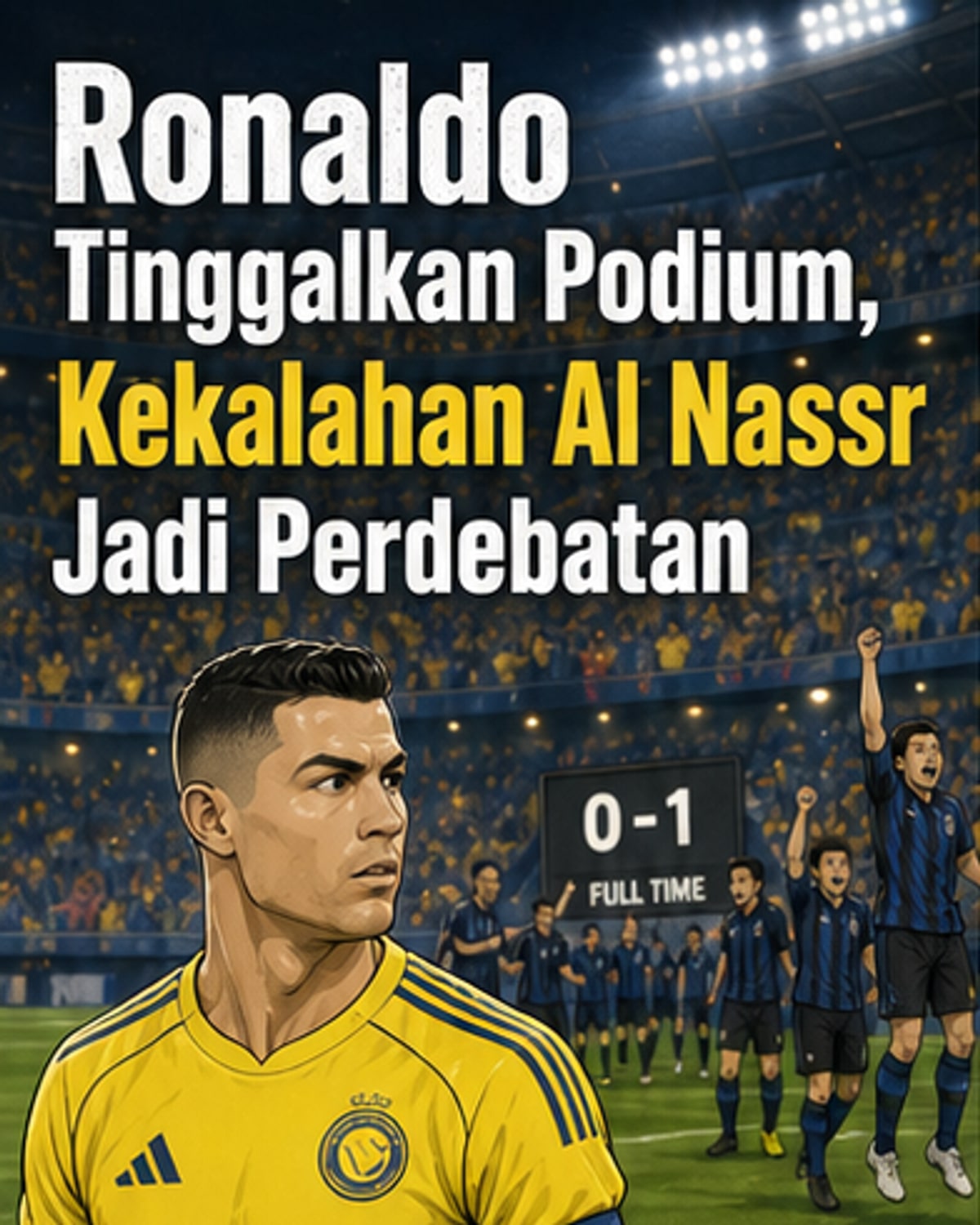 Ronaldo Tinggalkan Padang Sebelum Majlis Anugerah