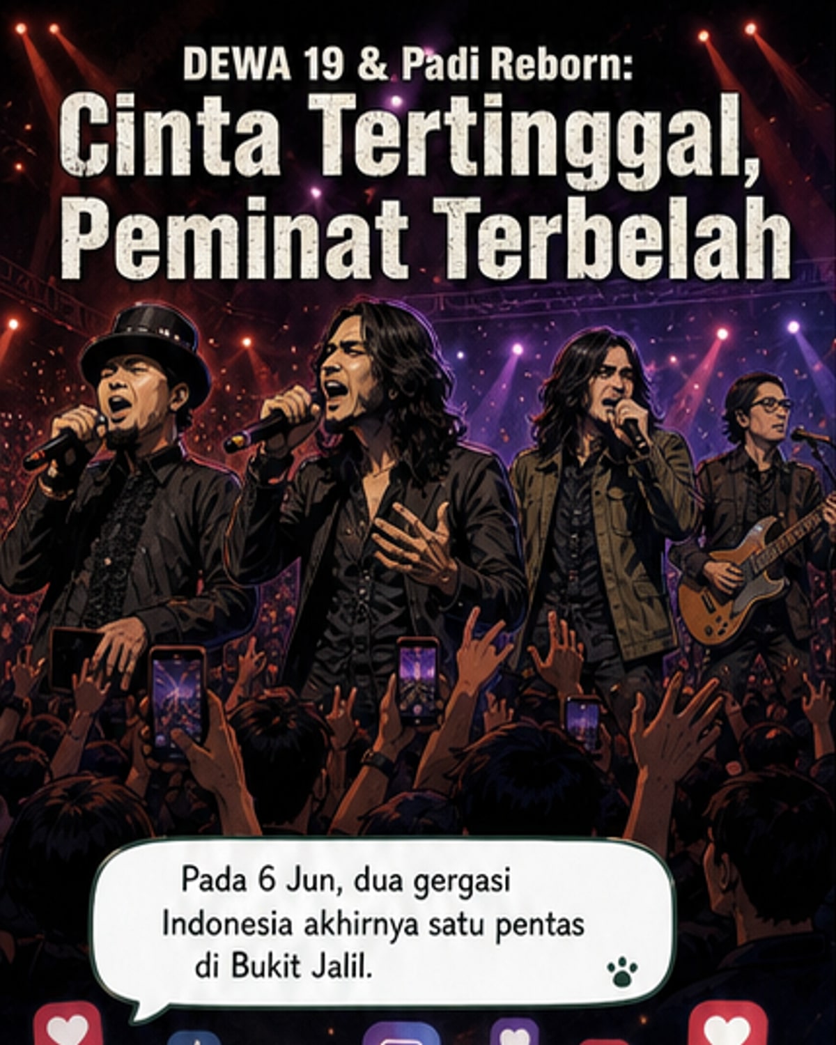 Dewa 19 & Padi Reborn satu pentas di Malaysia