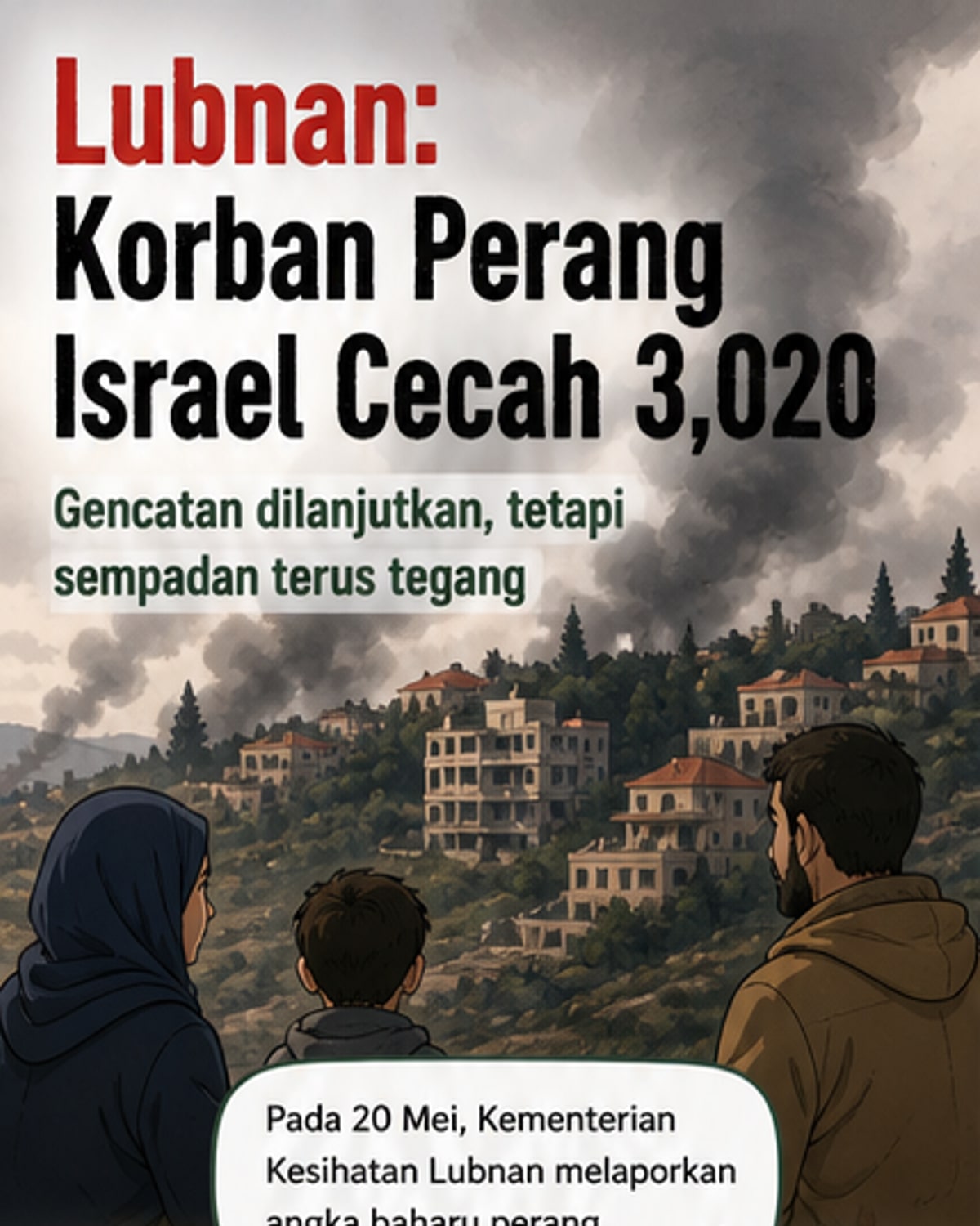 3,020 terbunuh dalam konflik Israel-Lubnan