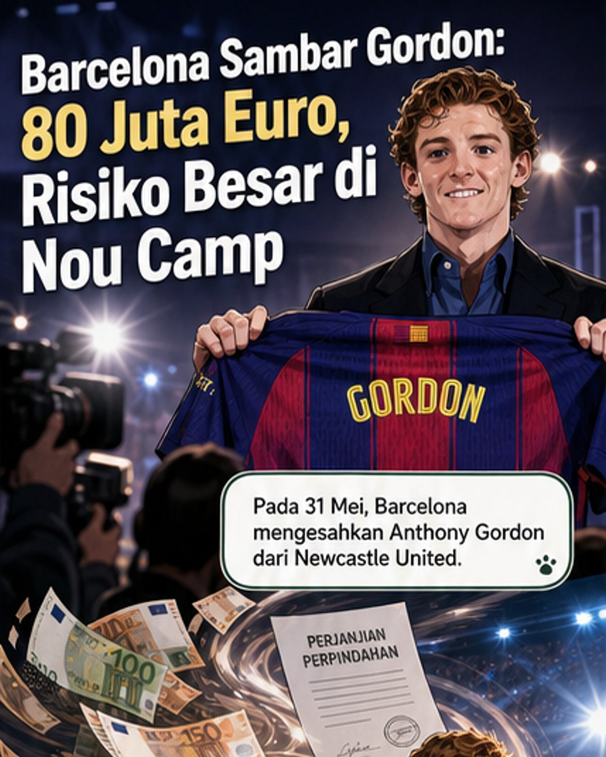 Barcelona sambar Gordon RM369 juta