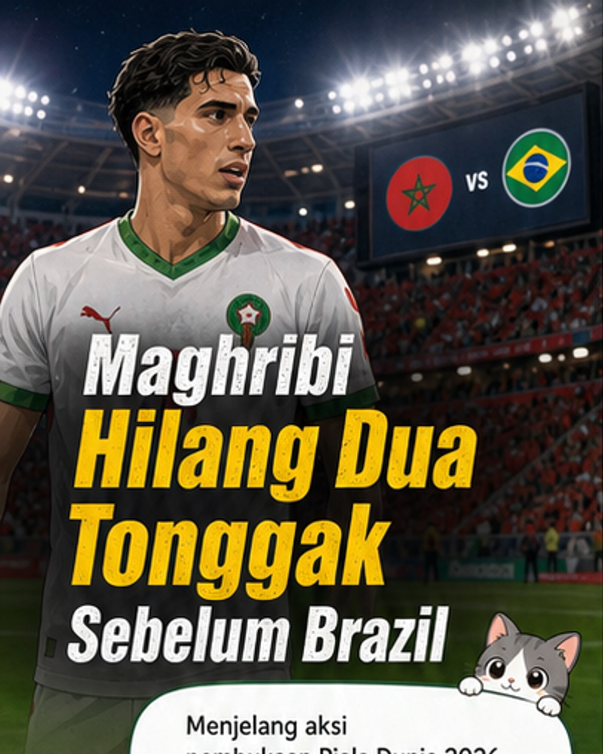 Maghribi Patah Semangat Sebelum Piala Dunia