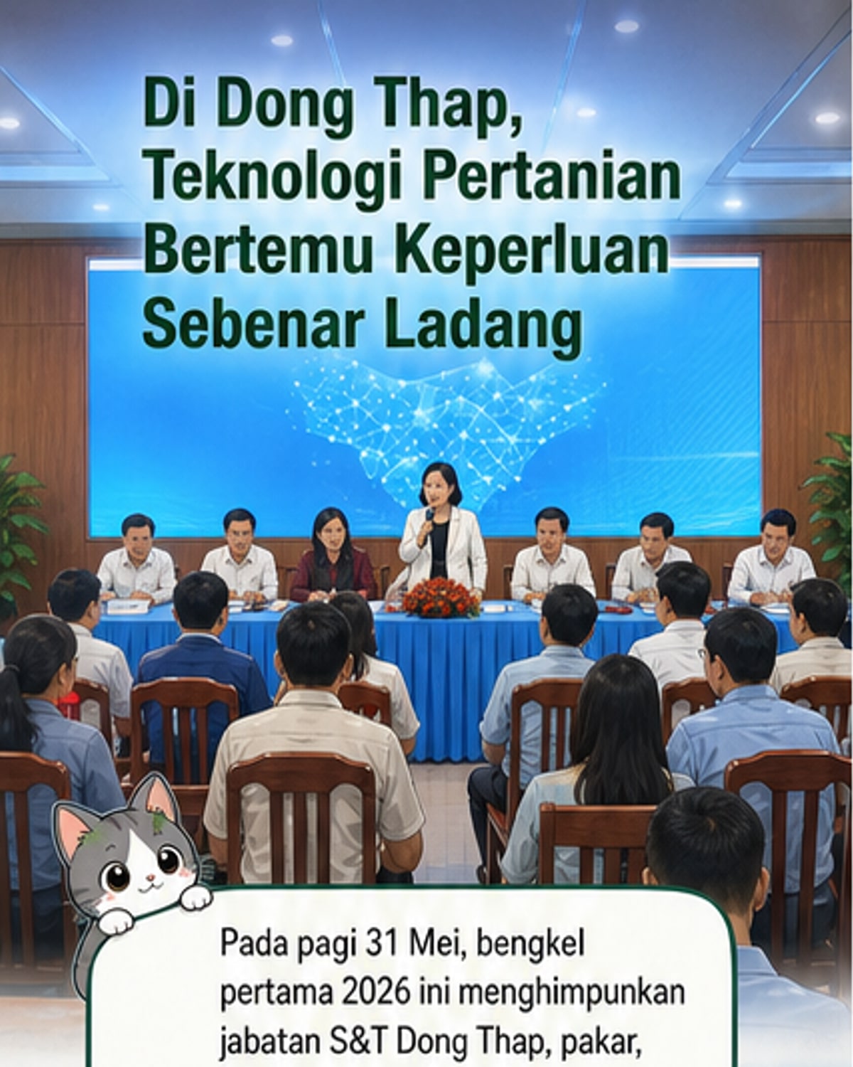 Dong Thap lancar sambungan teknologi pertanian