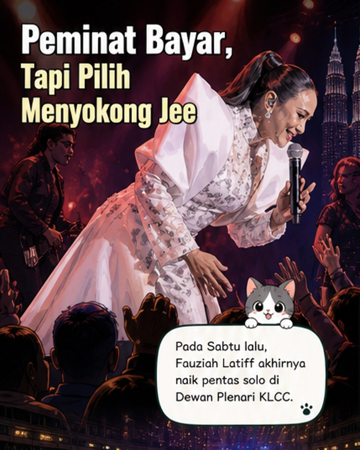 Fauziah Latiff Raih Sokongan Penuh di Konsert 4 Dekad