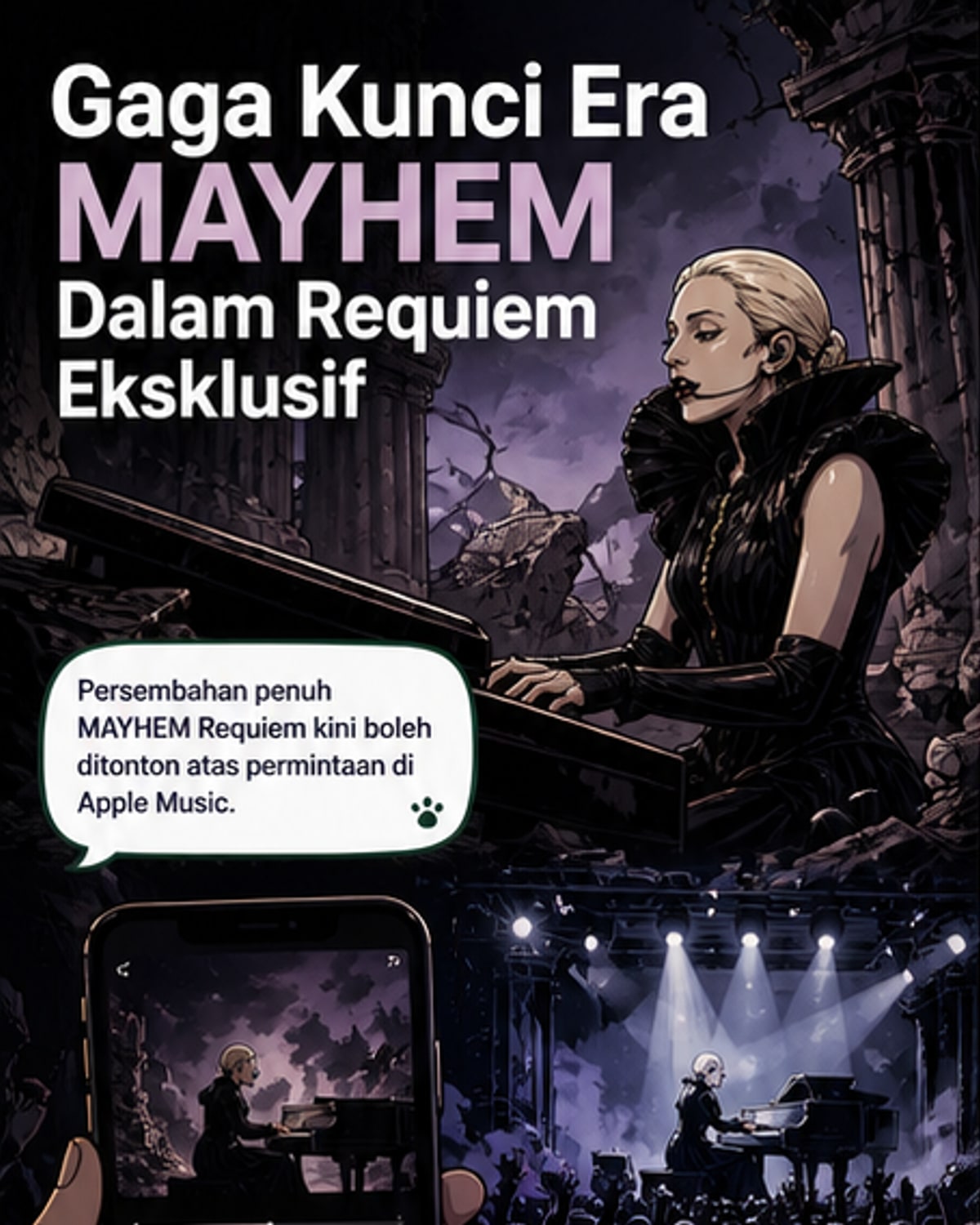 Lady Gaga Bawa Era MAYHEM ke Penutup Teatrikal