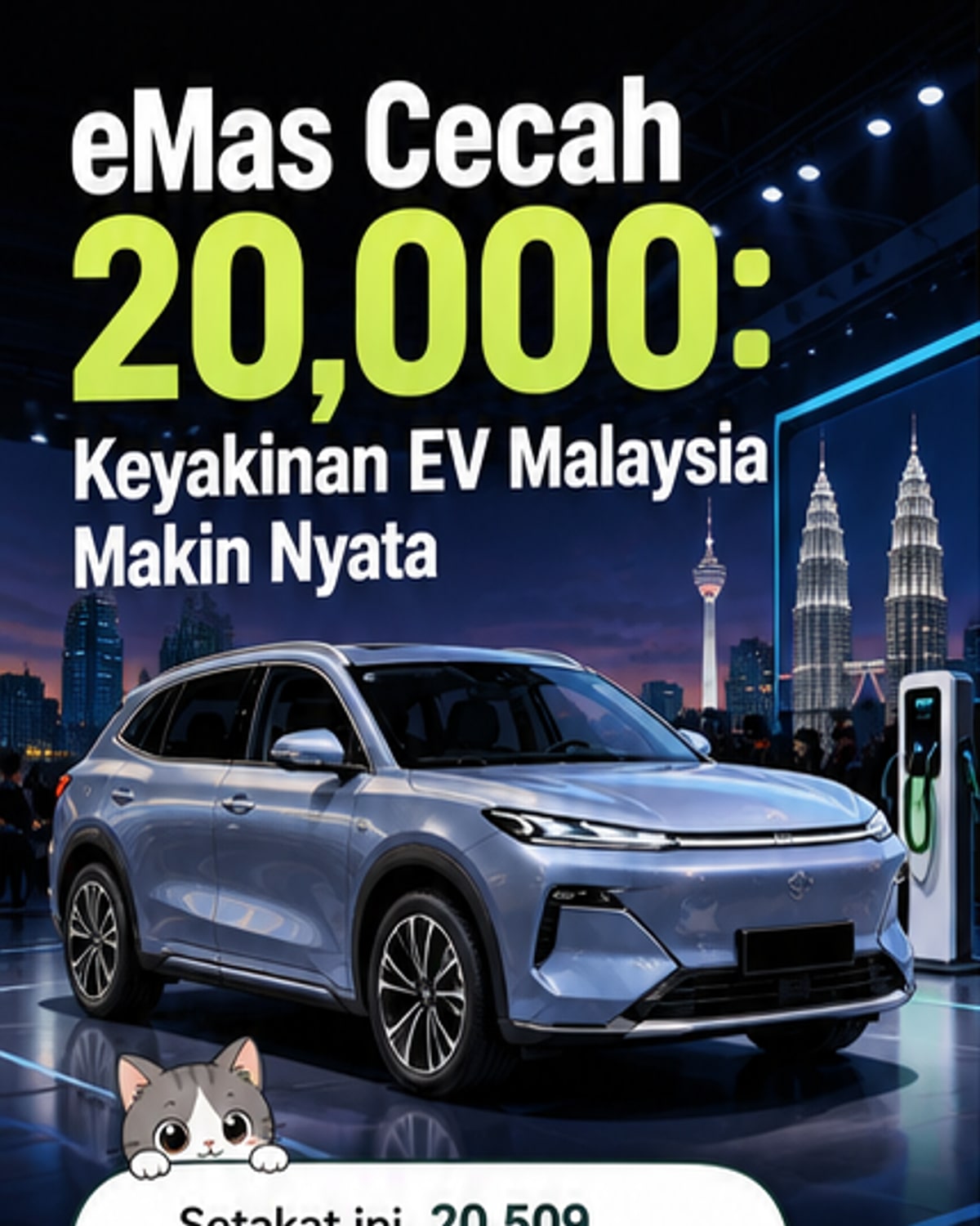 Proton eMas Capai 20,000 Unit Di Jalan Raya