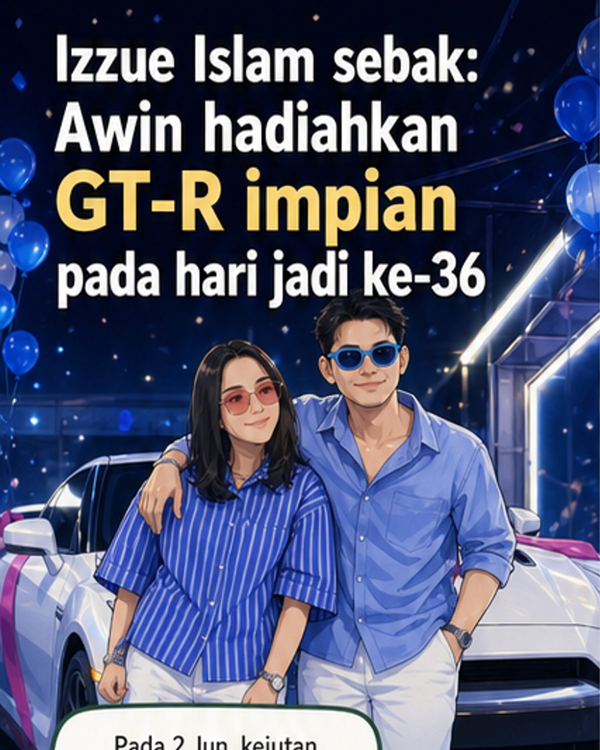 Izzue Islam Menangis Dapat Hadiah GT-R