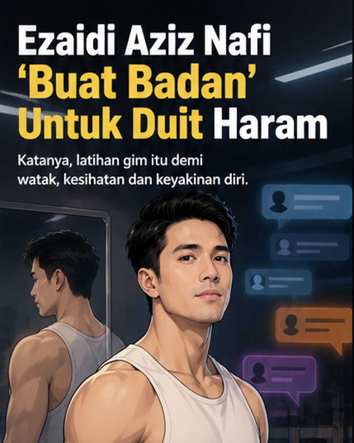 Ezaidi Aziz Bina Badan Untuk Watak Prince Mateen