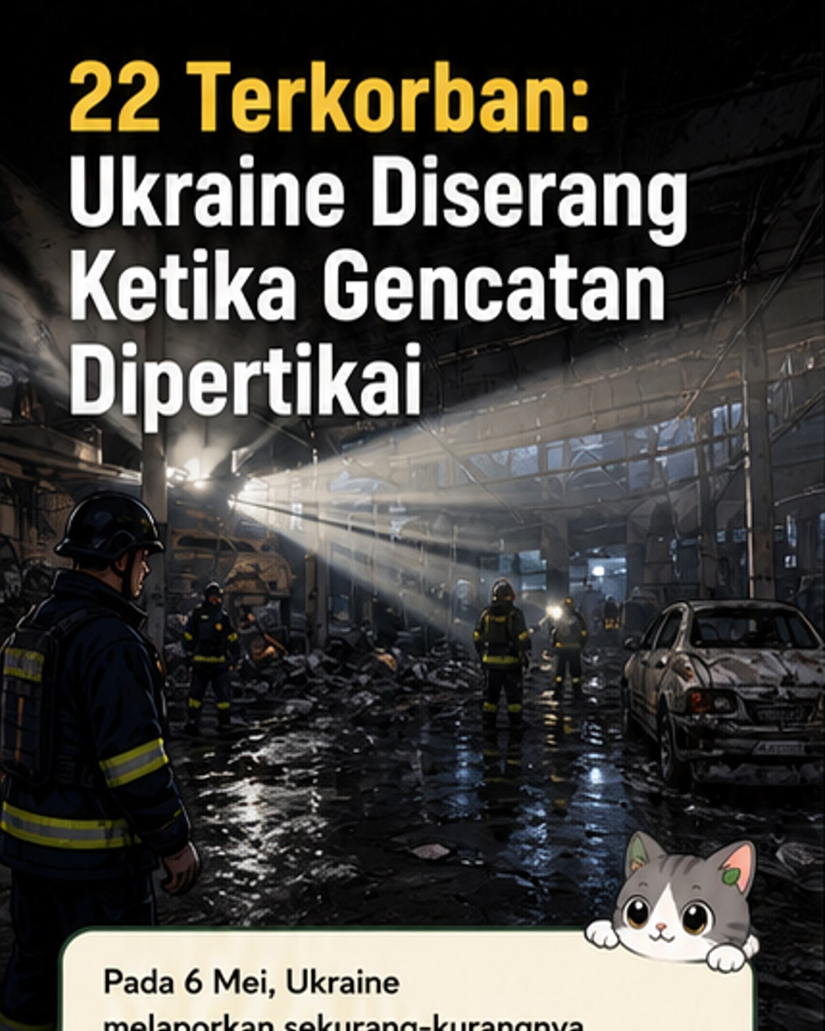 Serangan Rusia ragut 22 nyawa di Ukraine