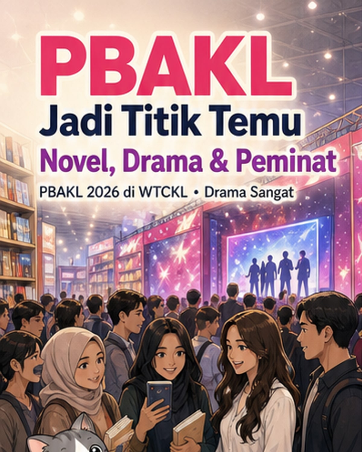 Pelakon Drama TV3 Sambut Peminat di PBAKL