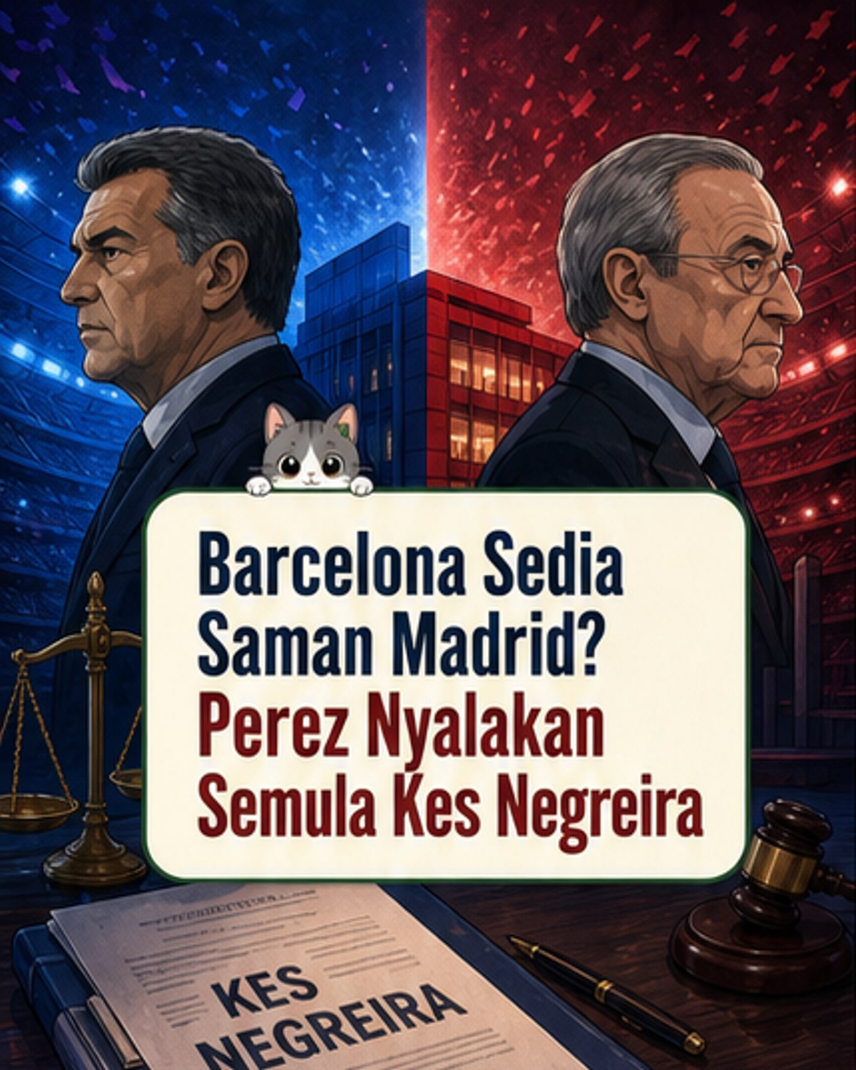 Barcelona sedia saman Real Madrid