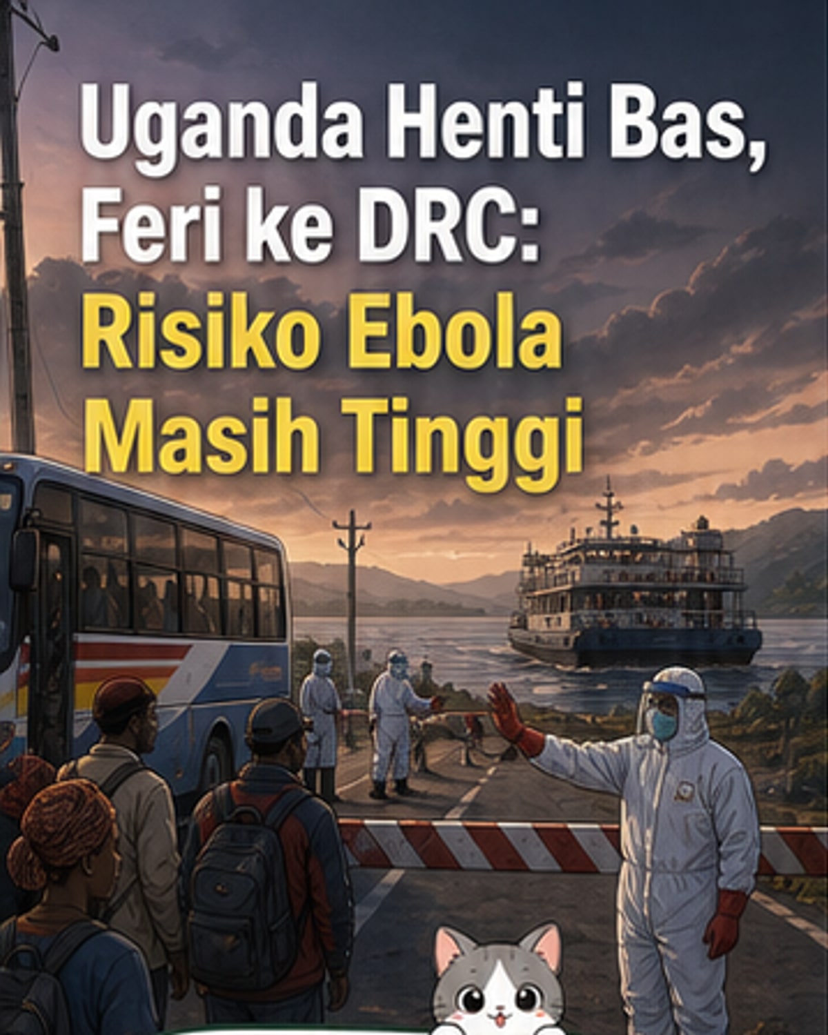 Uganda gantung perkhidmatan ke Congo