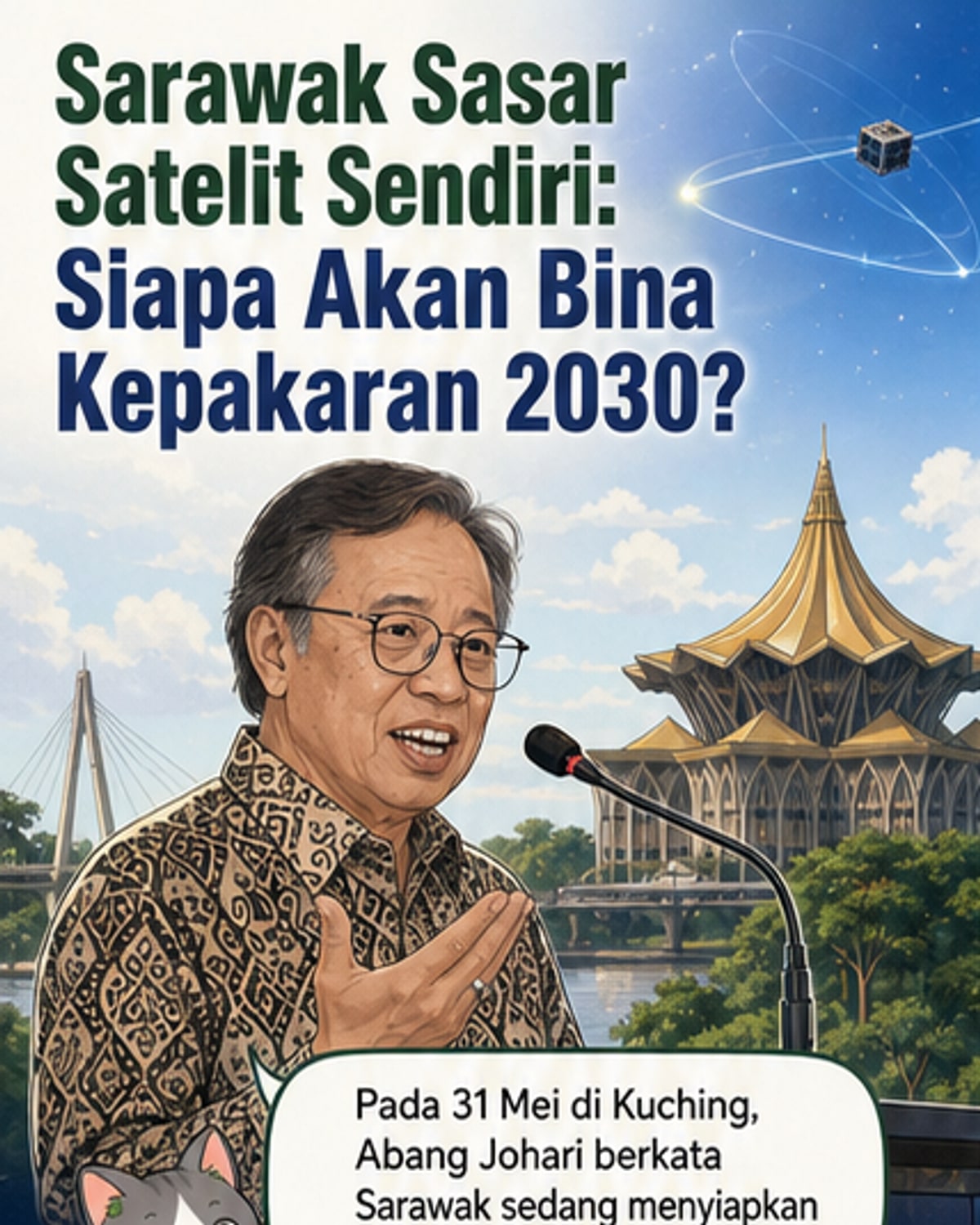 Sarawak Bina Nanosatelit Pertama