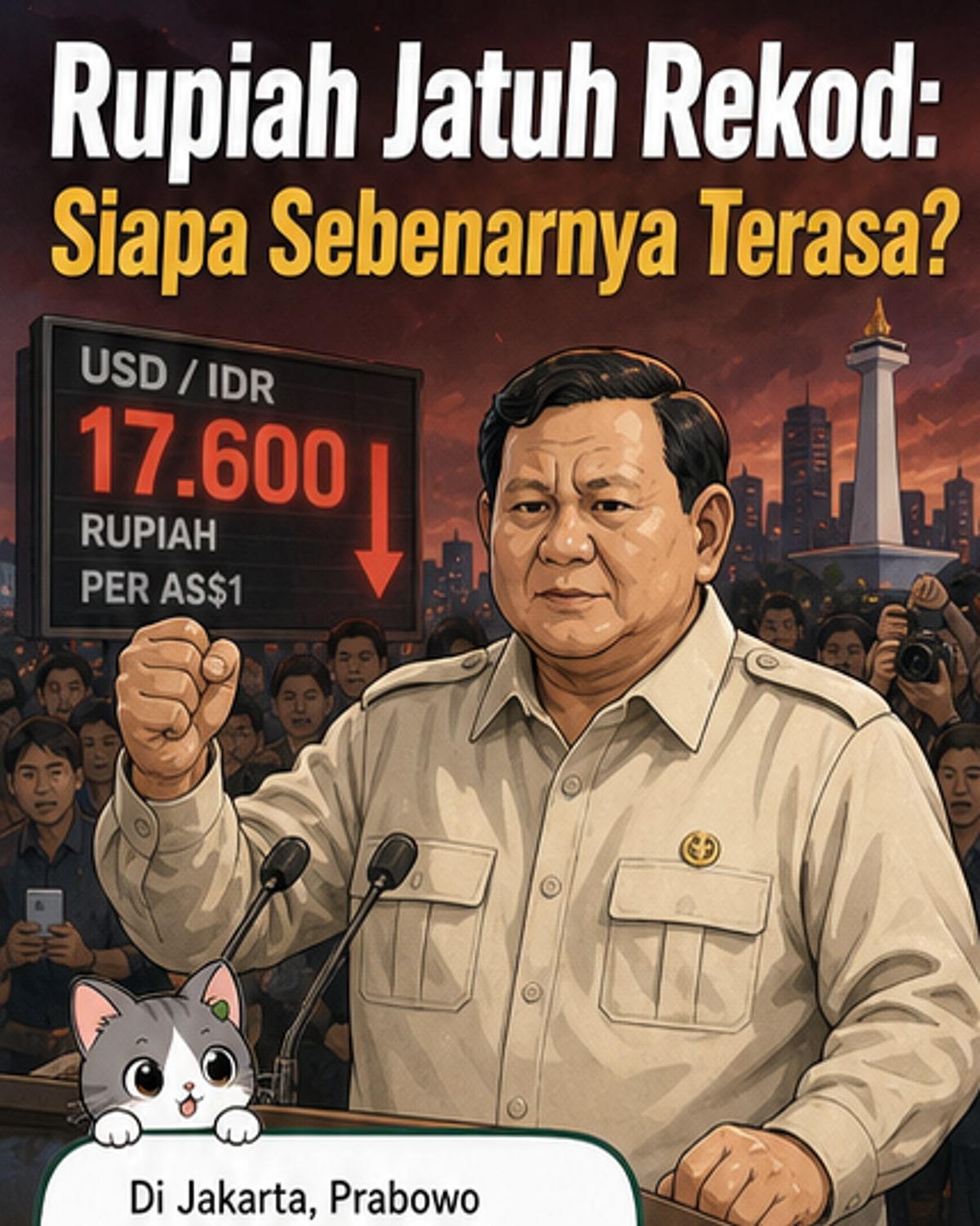 Rupiah Jatuh ke Tahap Terendah