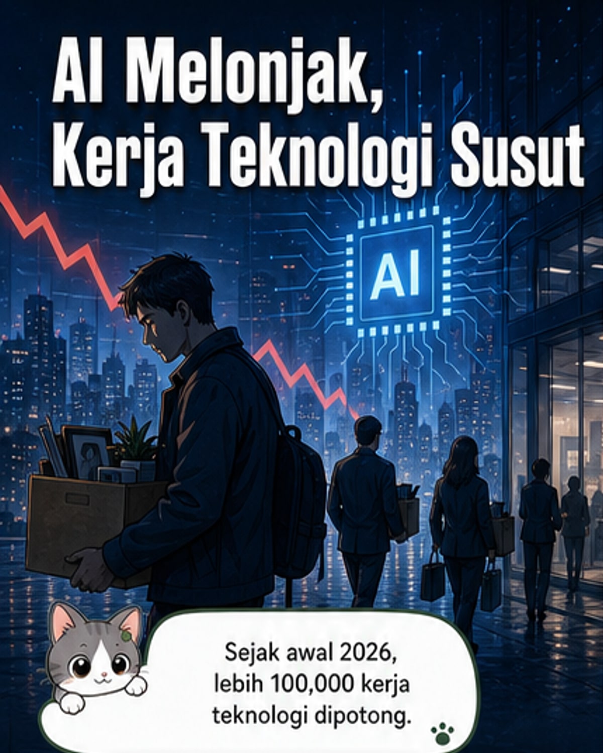 100,000 pekerjaan teknologi hilang dalam 5 bulan