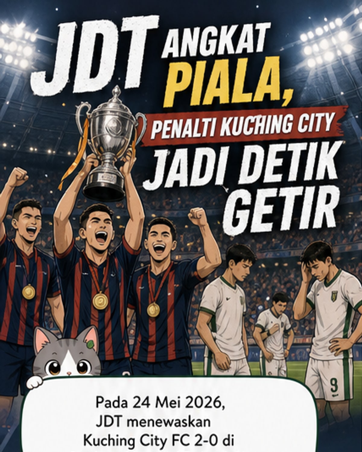 JDT angkat trofi Piala Malaysia