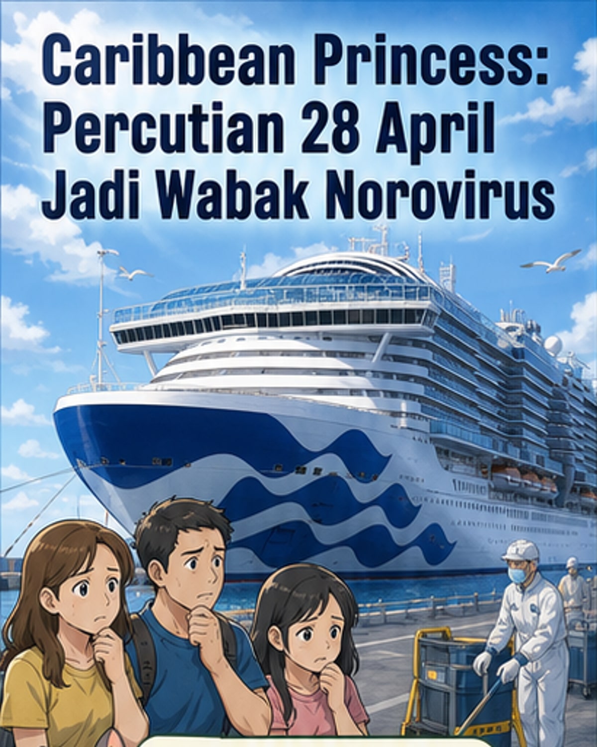 Wabak Norovirus Melanda Kapal Caribbean Princess