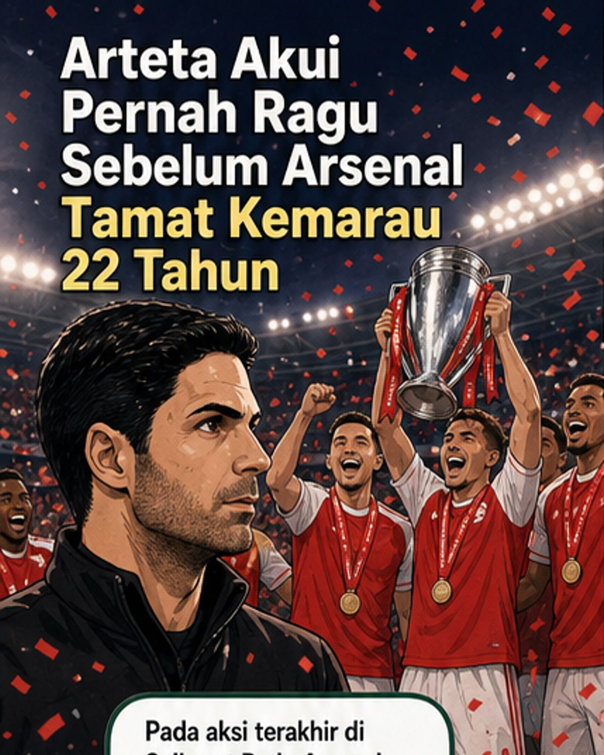 Arsenal angkat trofi EPL setelah 22 tahun