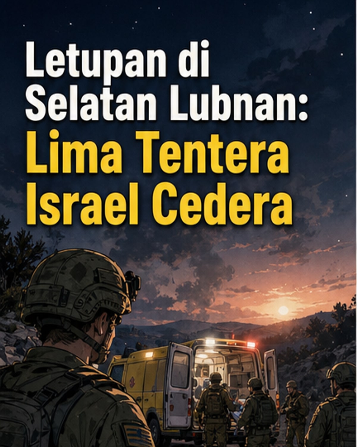 5 tentera Israel cedera dalam letupan di selatan Lubnan