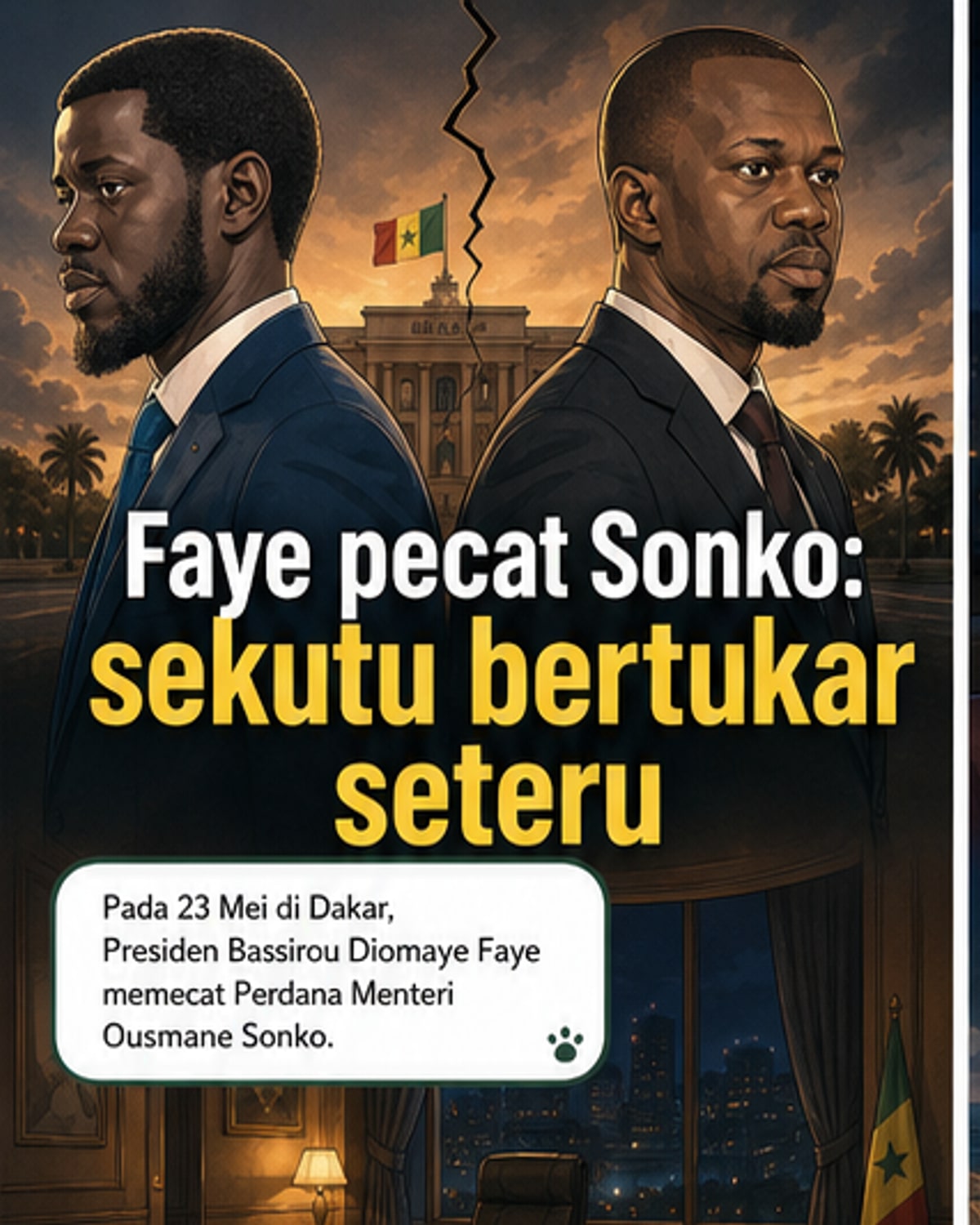 Presiden Senegal pecat Perdana Menteri