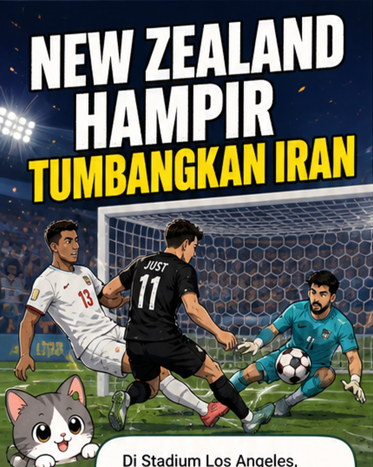 All Whites Gemparkan Iran 2-2